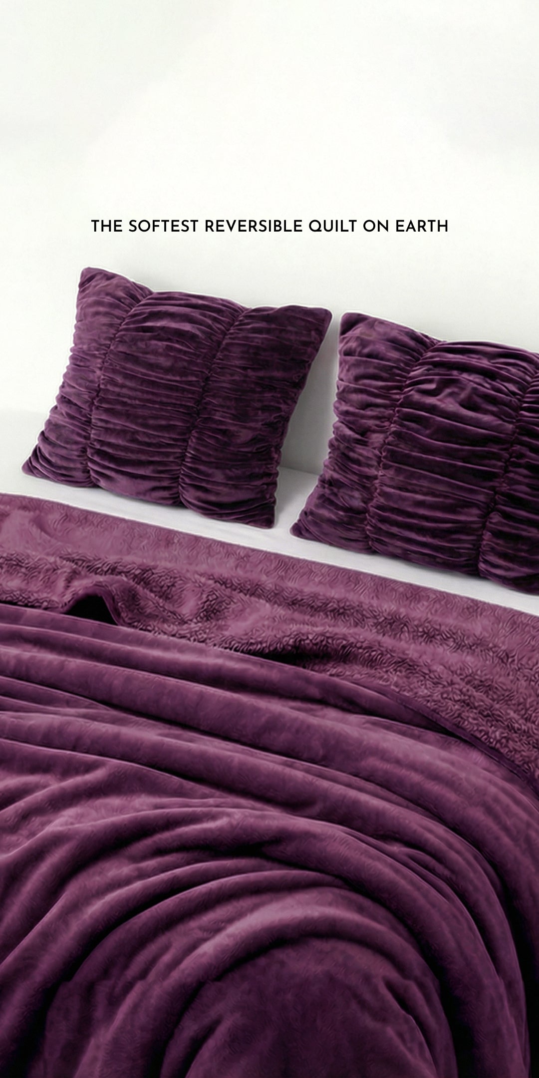 ZARF Reversible Baby Size Quilt With 1 Pillow Case - Merlot