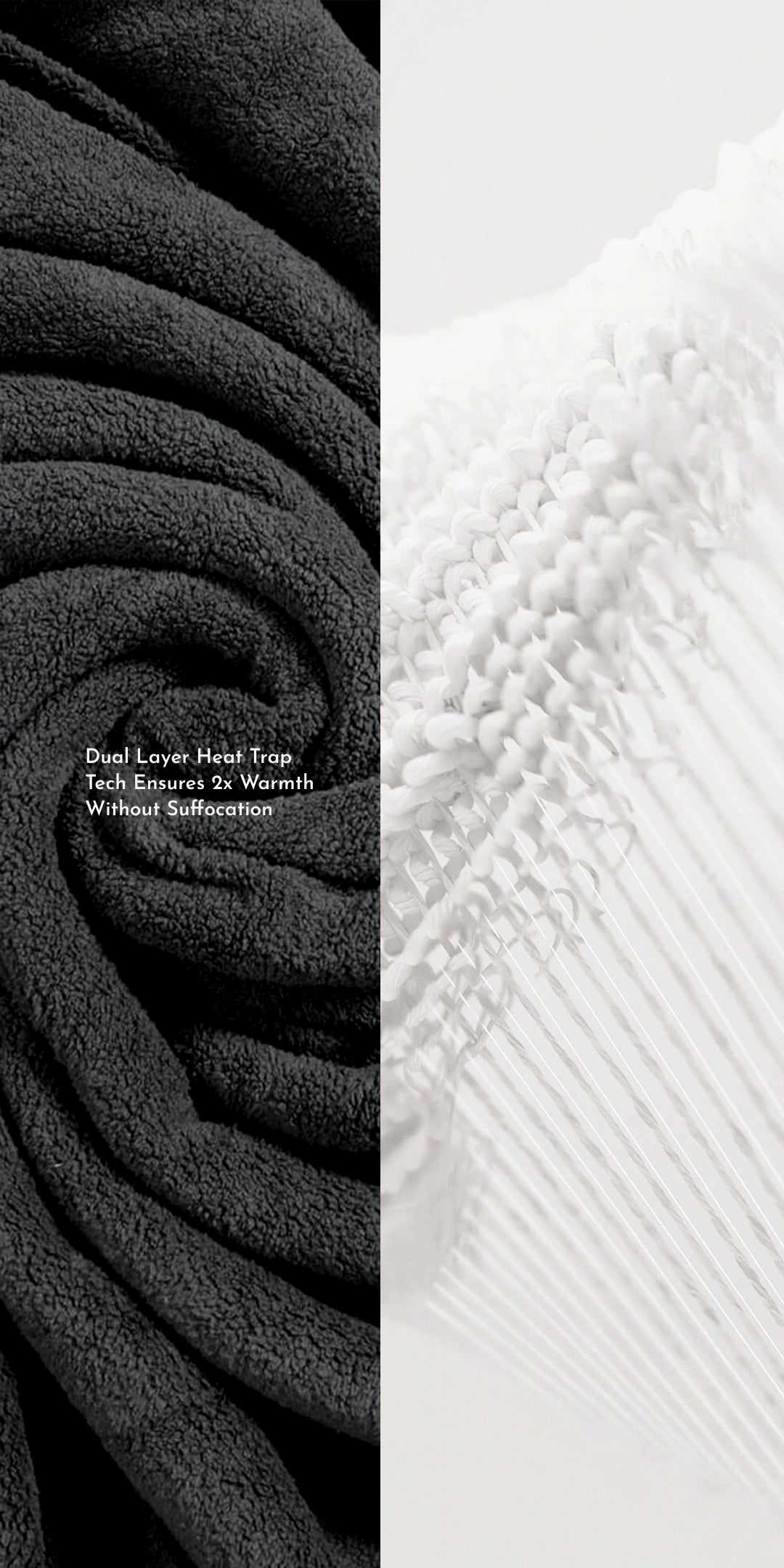 Faux Shearling Blanket With 2 pillowcases and 1 Breakfast Cushion cover - Midnight Sepia