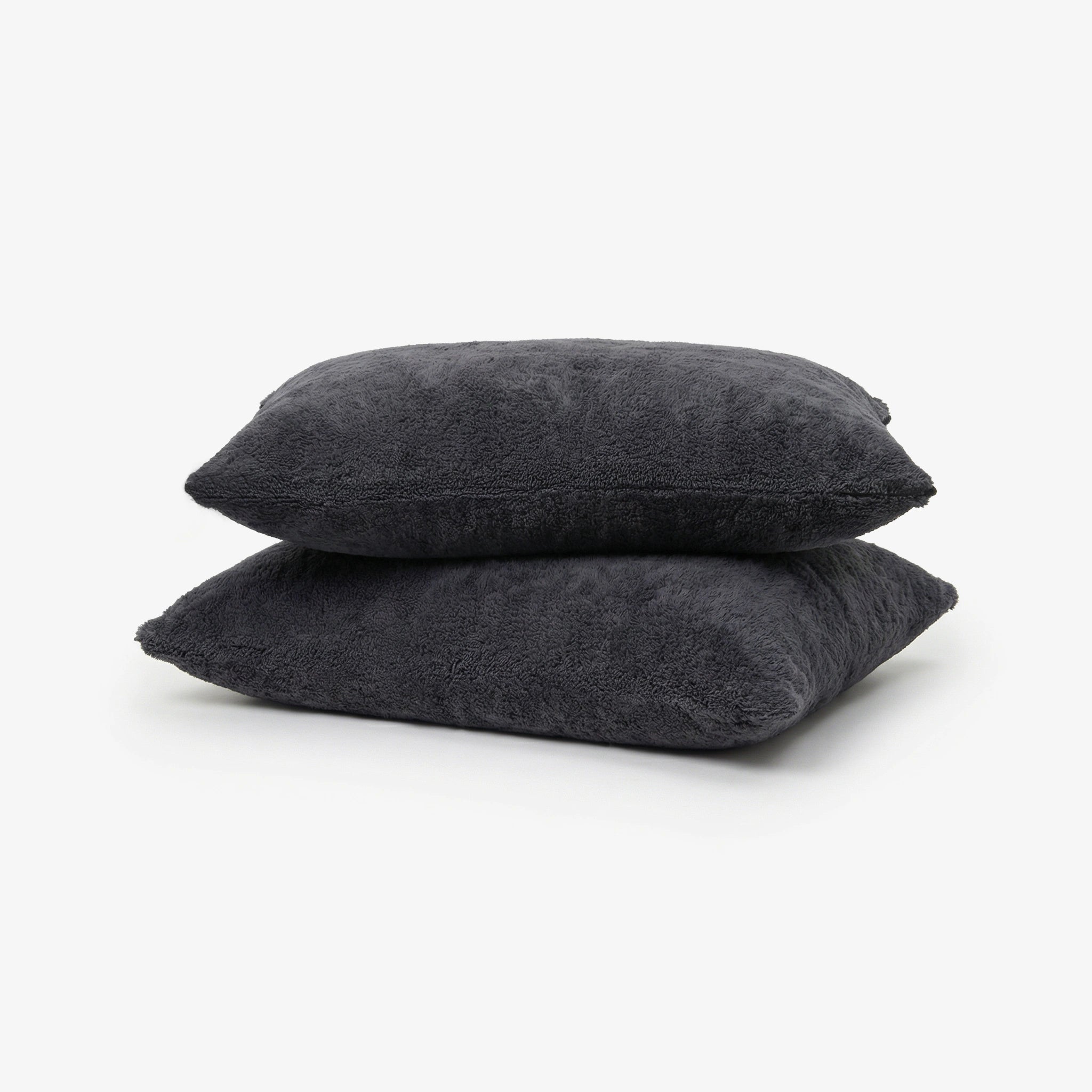 Faux Shearling Pillow Covers Set Of 2 - Midnight Sepia