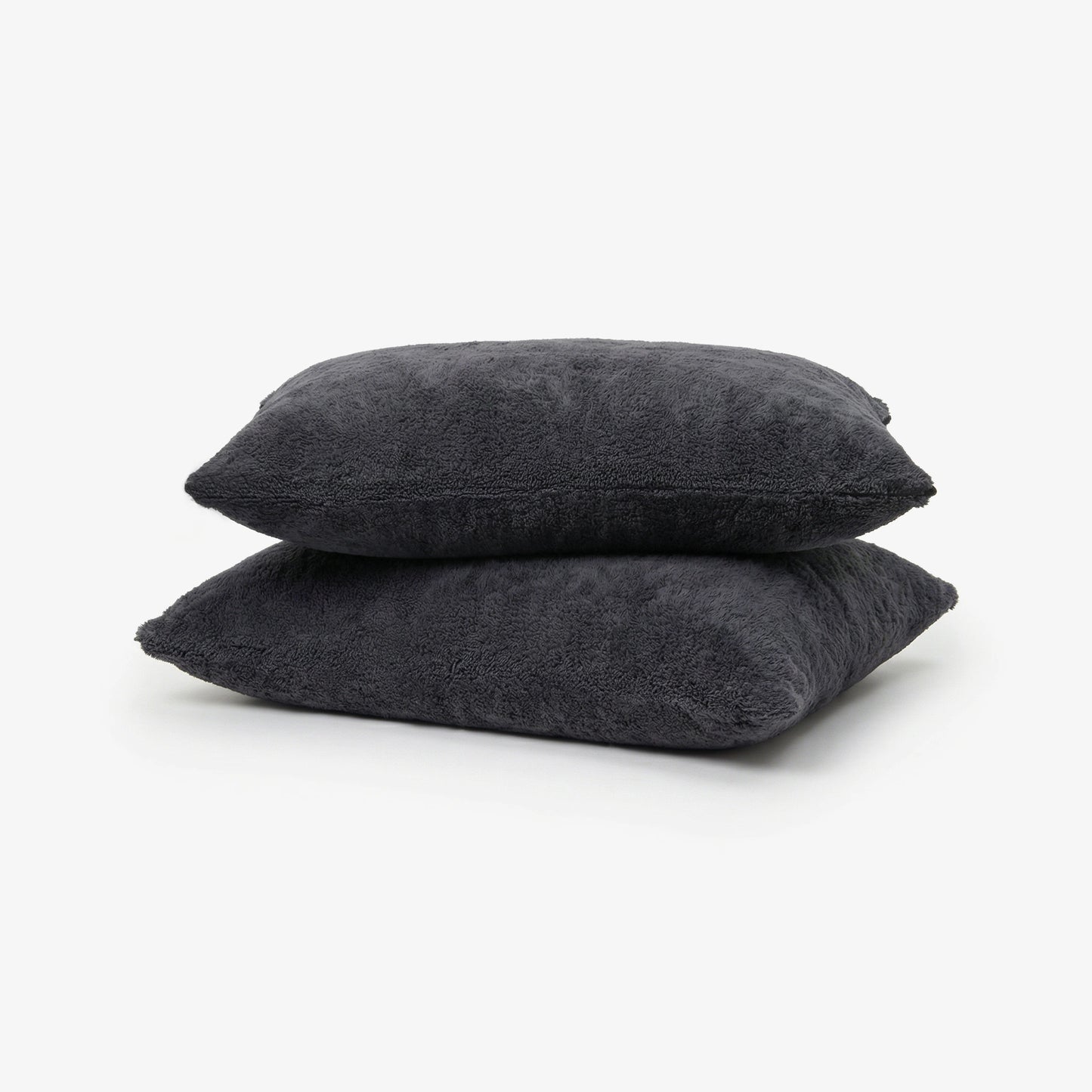 Faux Shearling Pillow Covers Set Of 2 - Midnight Sepia