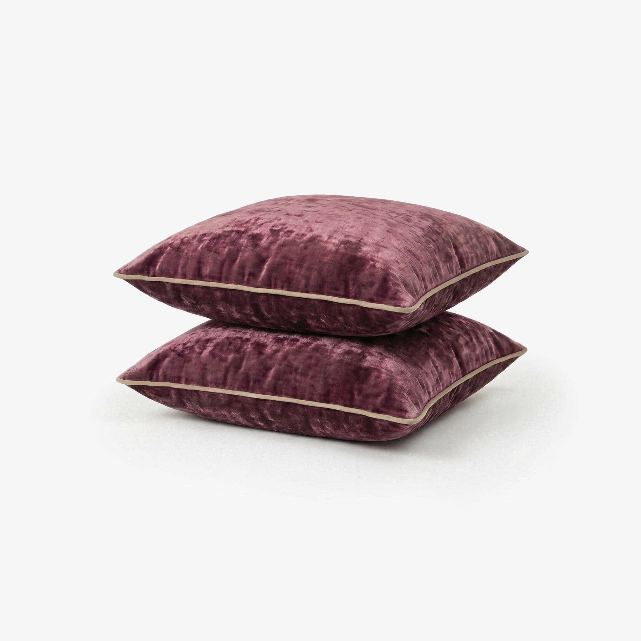 AC Blanket Cushion Covers-Set of 2 - Mulberry