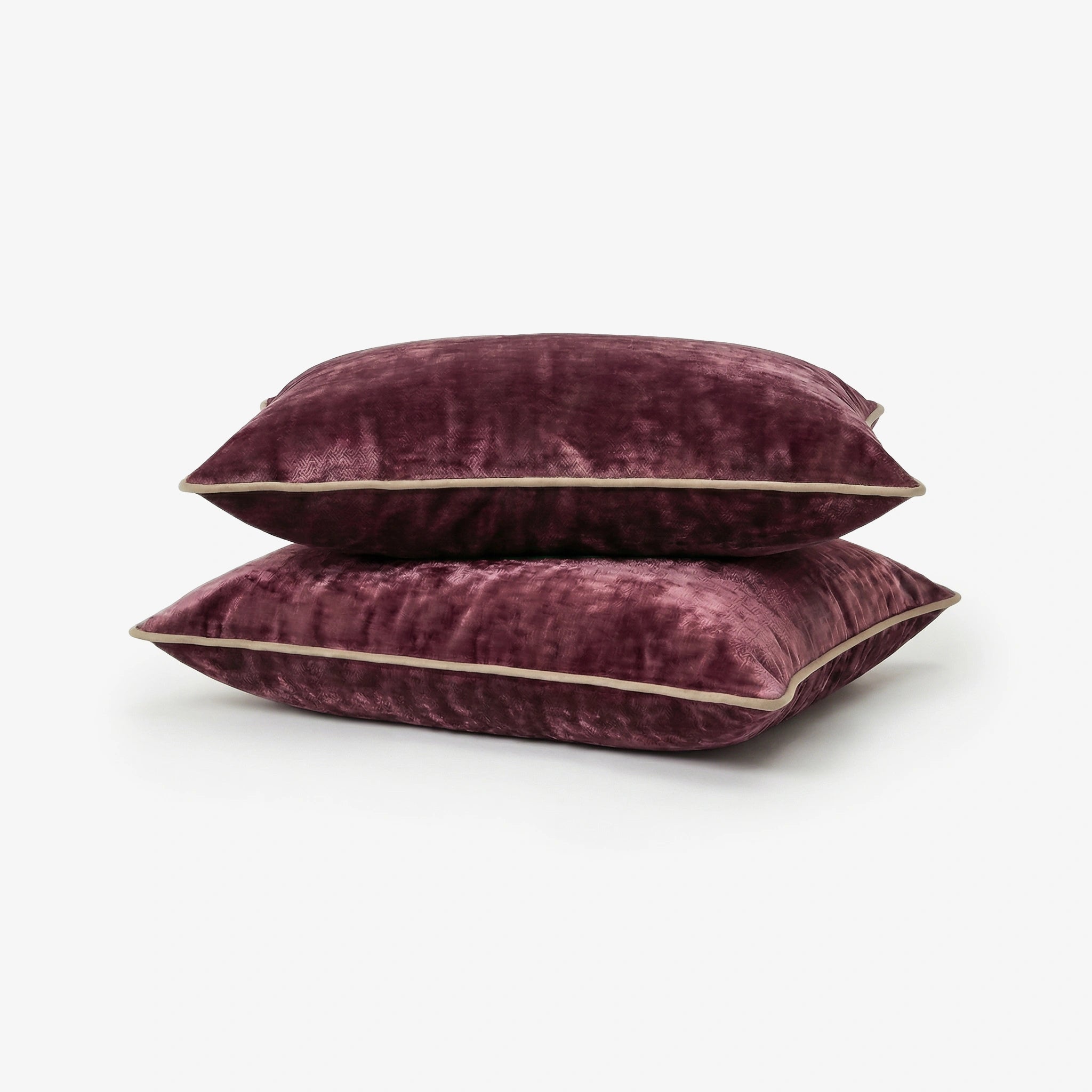 Premium Velvet Pillow Covers- Set Of 2 - Mulberry