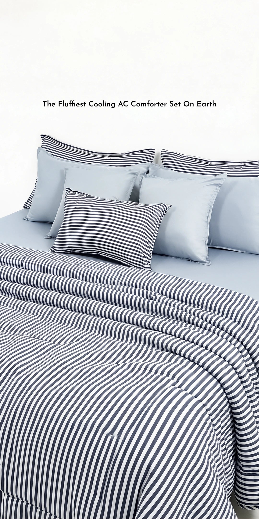Zarf Linen Blend Bedding Set Of 9 - Nautical