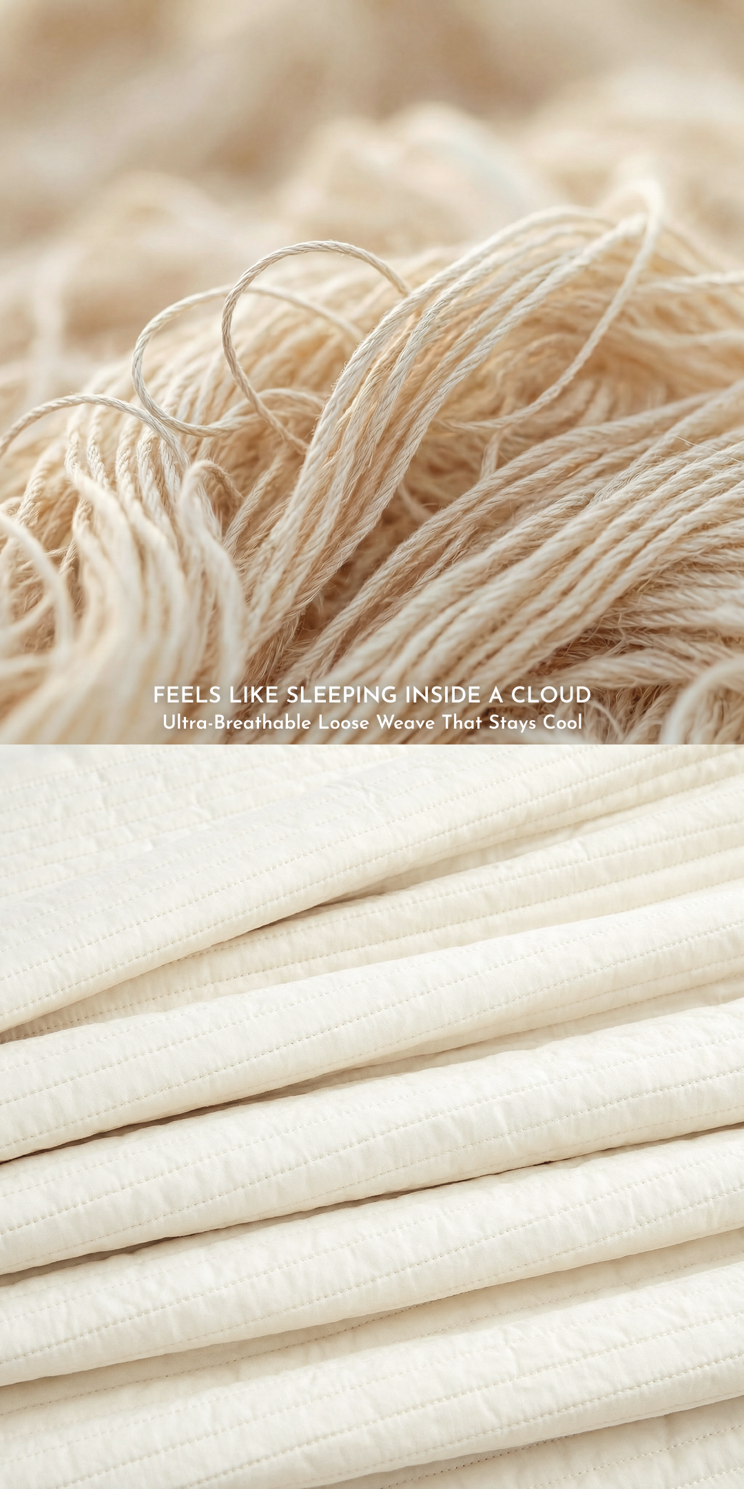 Zarf California King Size AC Comforters With 2 Pillow Cases & 2 Cushion Covers - Off-White