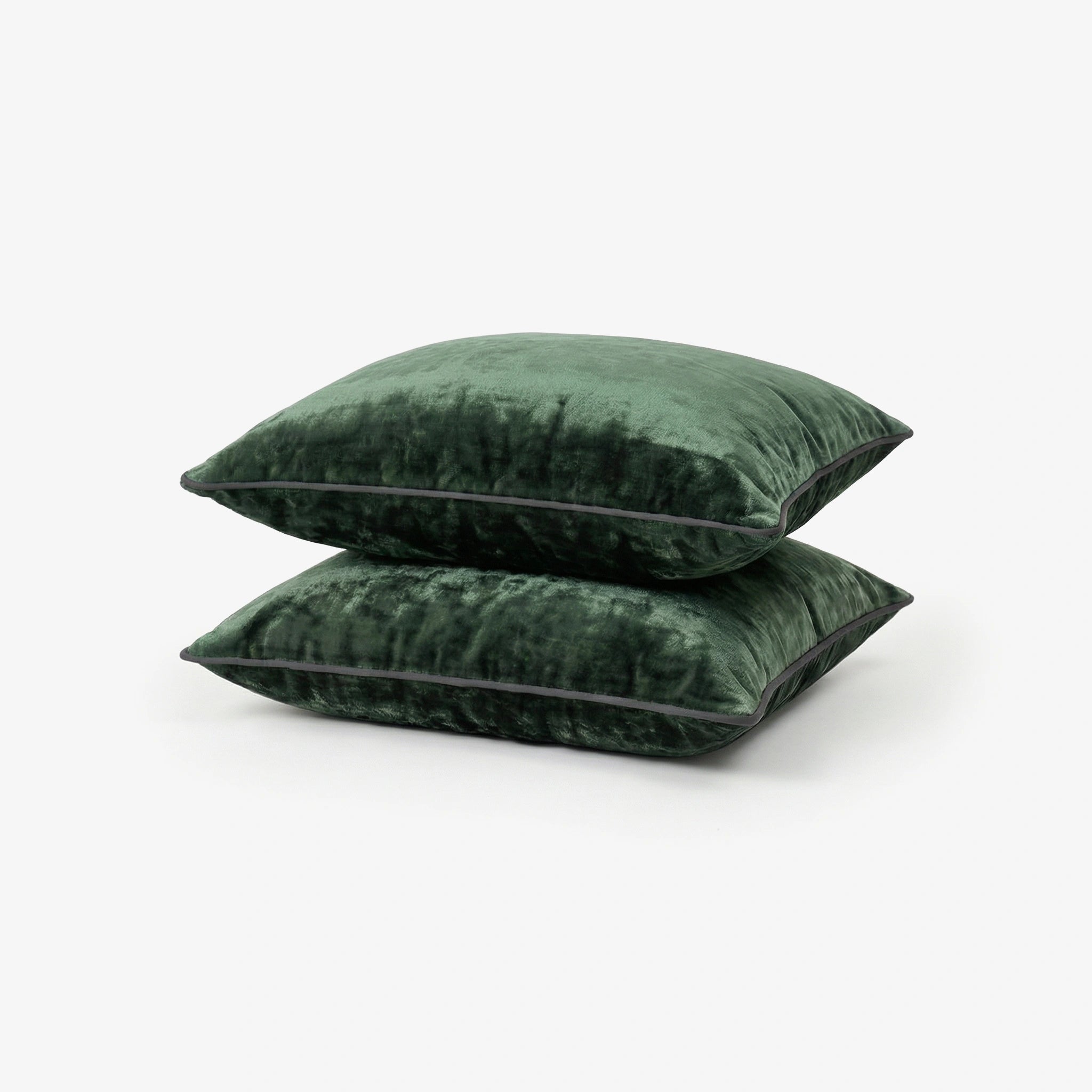 AC Blanket Cushion Covers-Set of 2 - Olive
