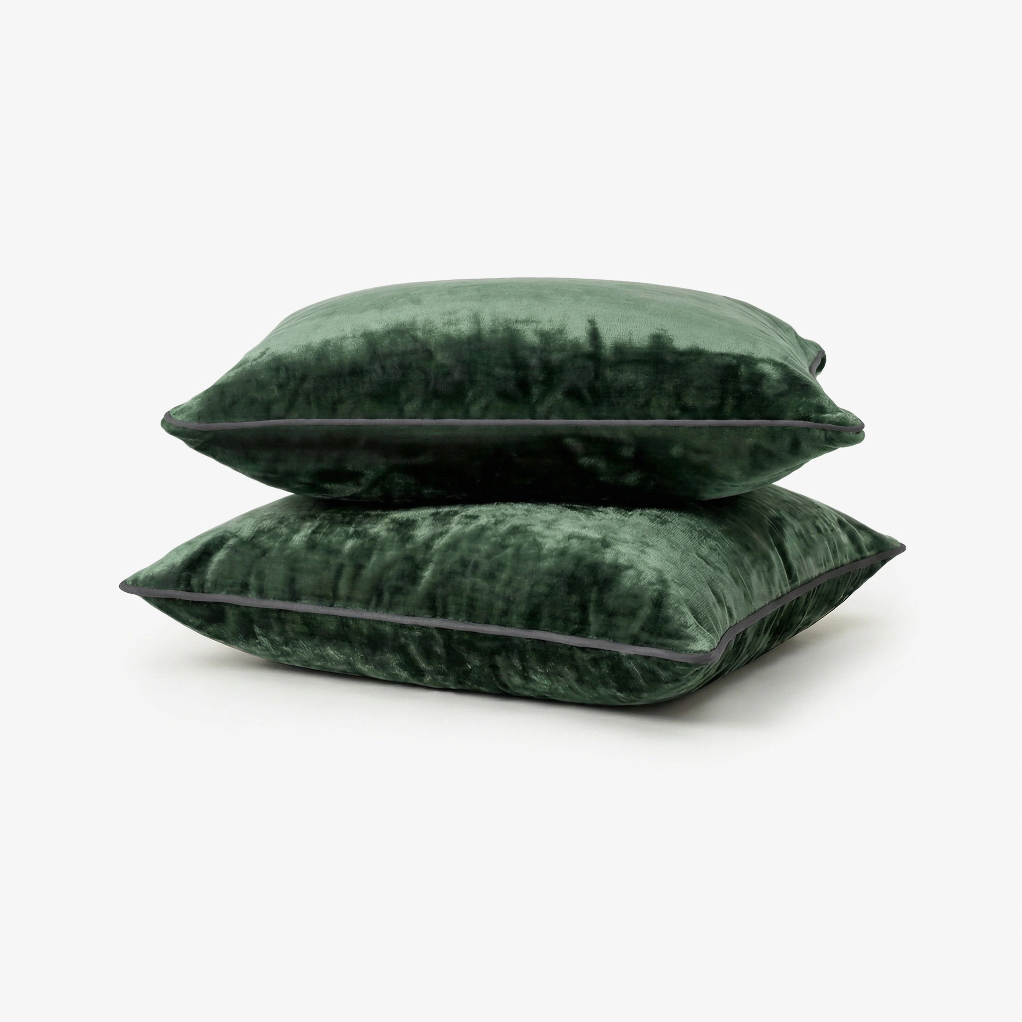 Premium Velvet Pillow Covers- Set Of 2 - Olive