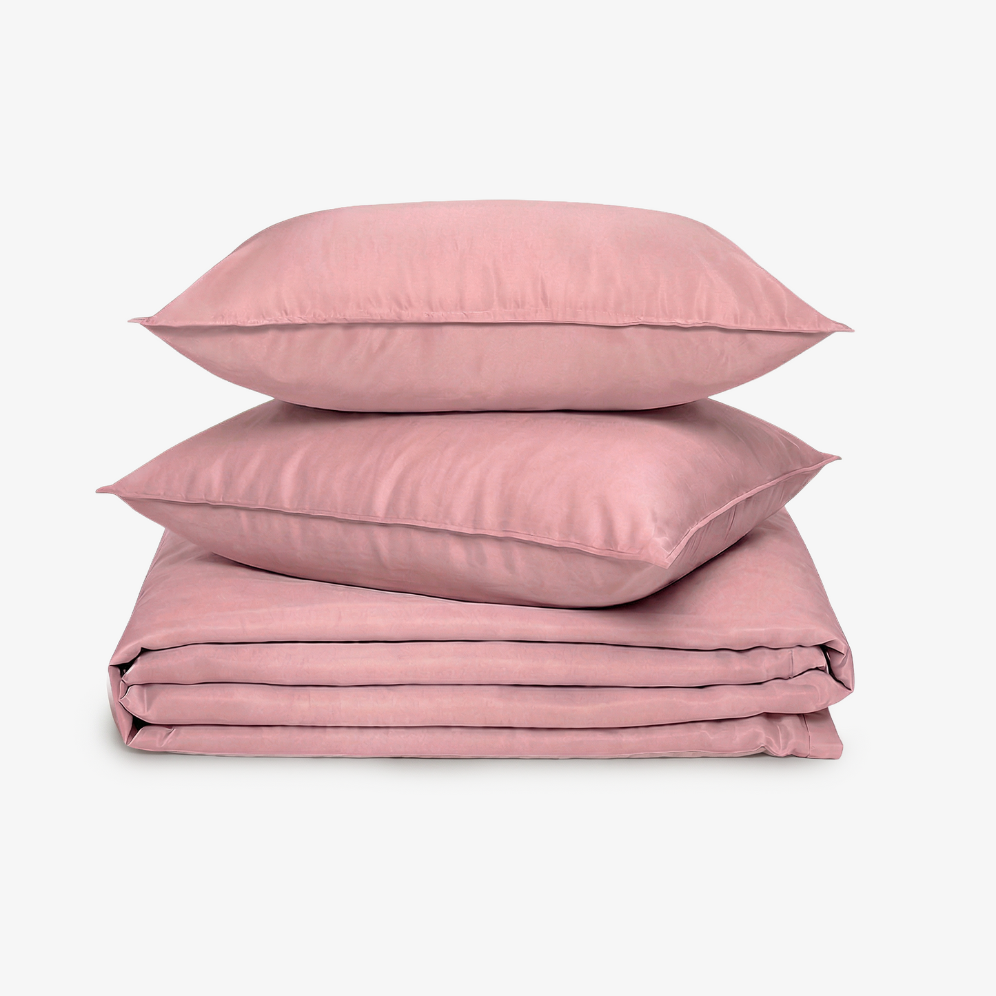 ZARF Italian Staple Weave Bedsheet For Single Size Bed With 2 Solid Pillowcases - Orchid