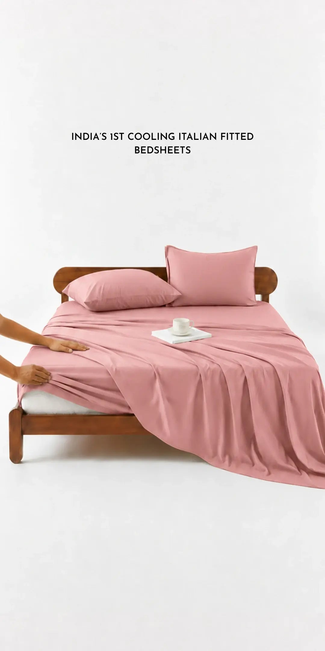 ZARF Italian Weave Fitted Bedsheet - Orchid