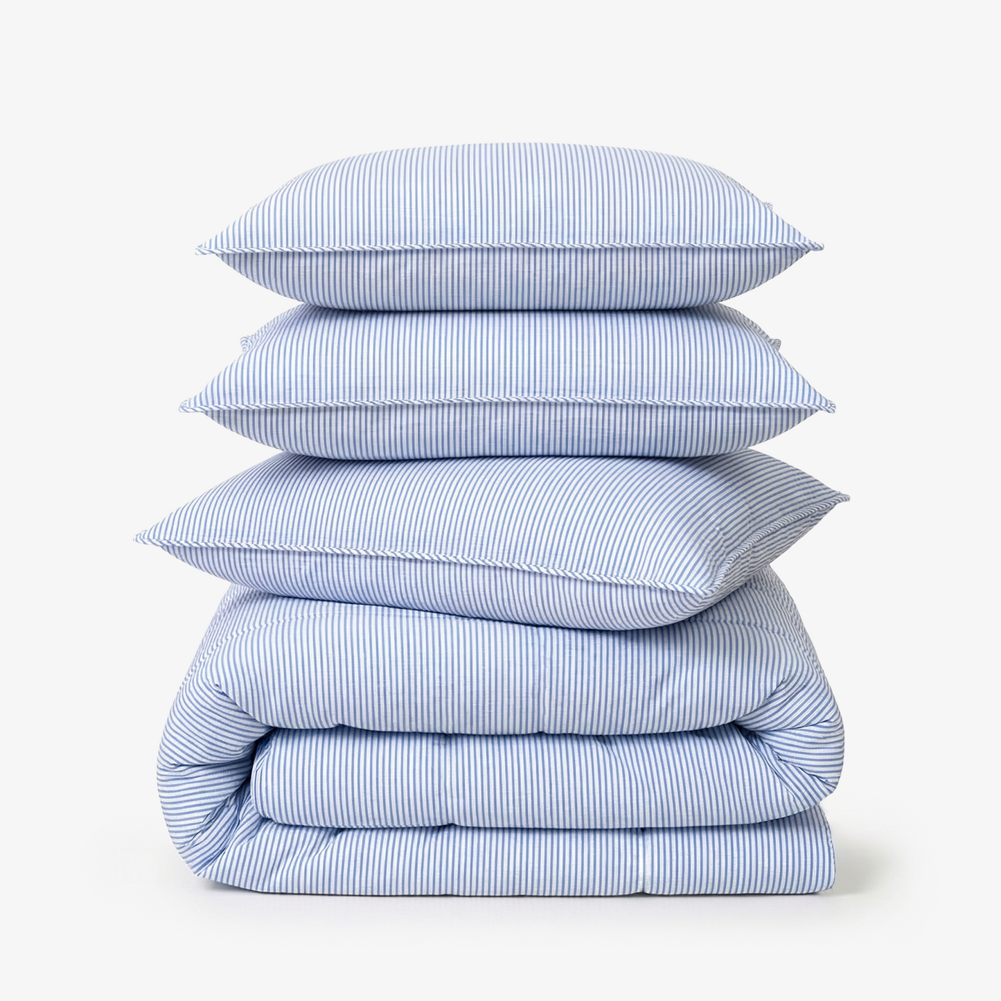 Linen Blend AC Comforter With 2 Pillow Cases and 1 Breakfast Pillow - Orin