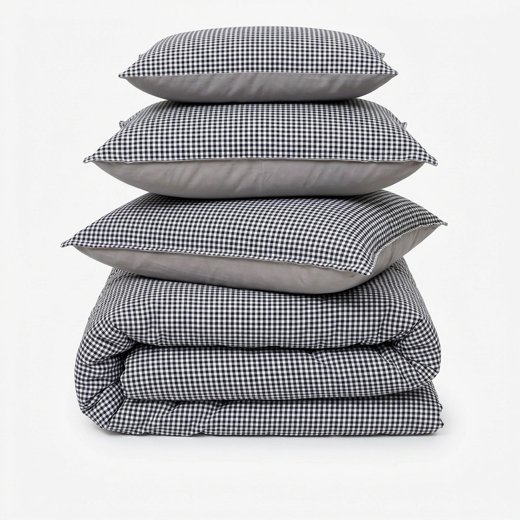 Linen Blend AC Comforter With 2 Pillow Cases and 1 Breakfast Pillow - Oxford