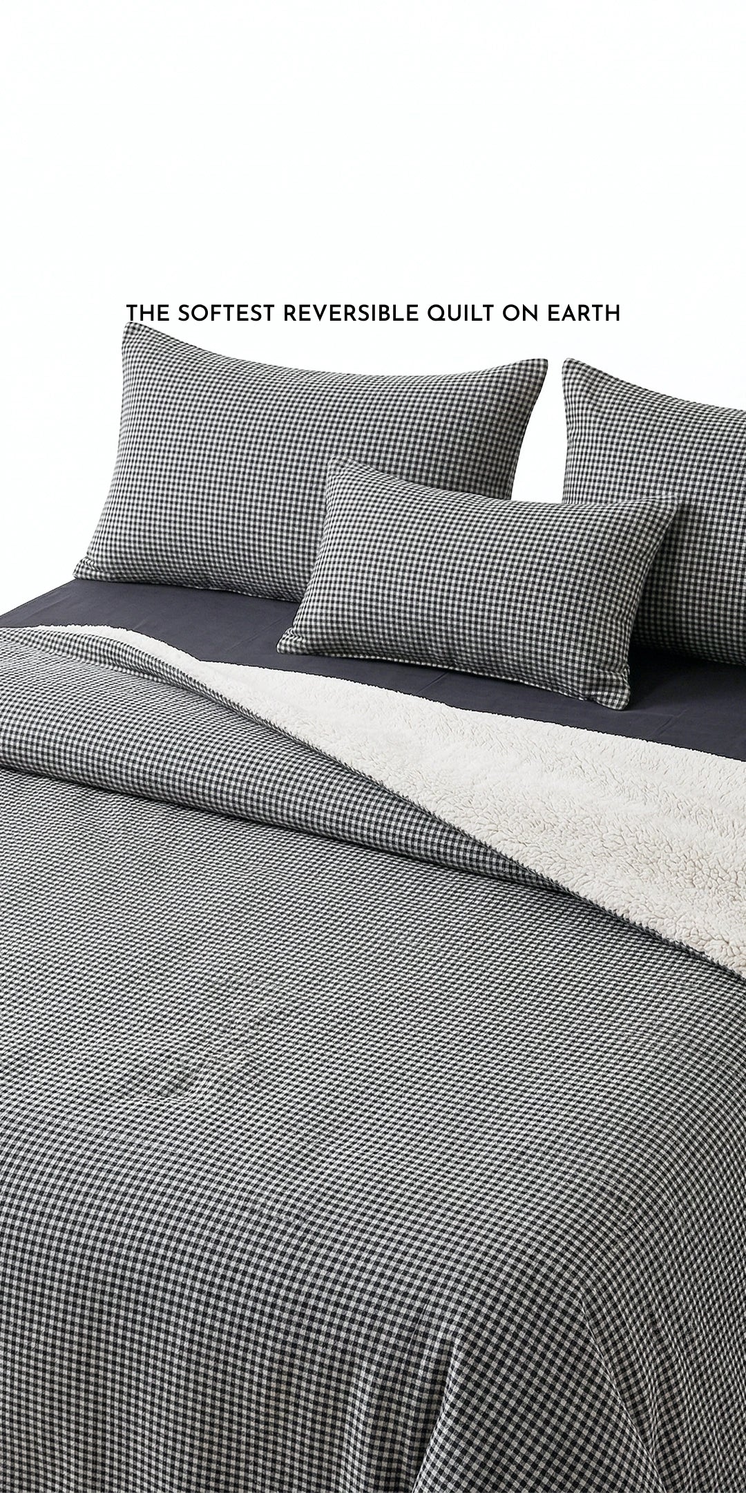 Zarf California King Size Reversible Quilt With 2 pillowcases and 1 Breakfast Cushion cover - Oxford