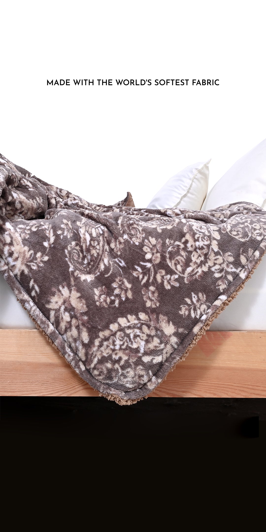 Zarf Reversible Quilt For Single Size Bed With 2 Pillow Covers and 1 Cushion Cover - Paisley