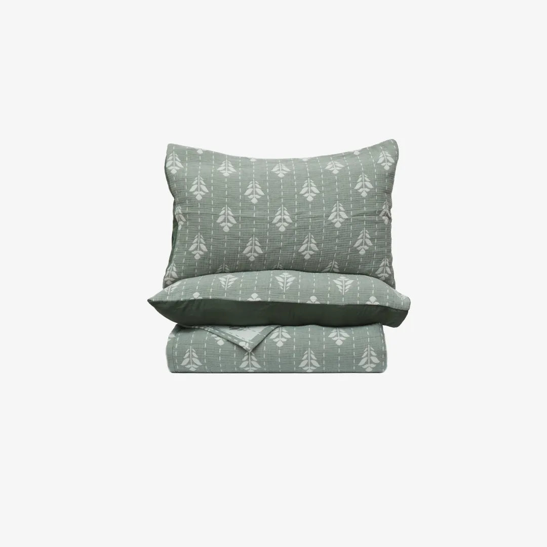 Zarf California King Size Plush Cotton AC Blanket With 2 Pillow Cases - Snowshade