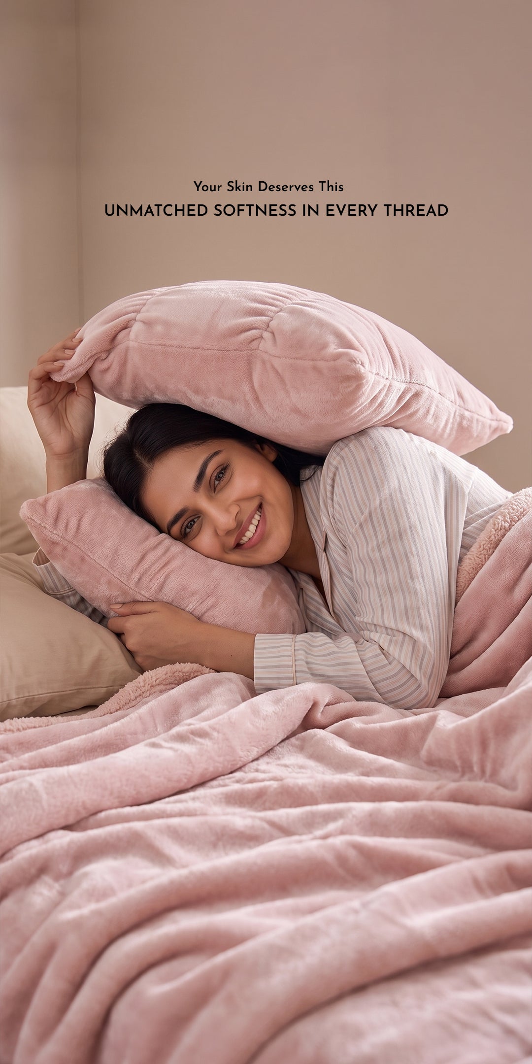 Zarf Reversible Quilt For Single Size Bed With 2 Cushion Covers - Peony