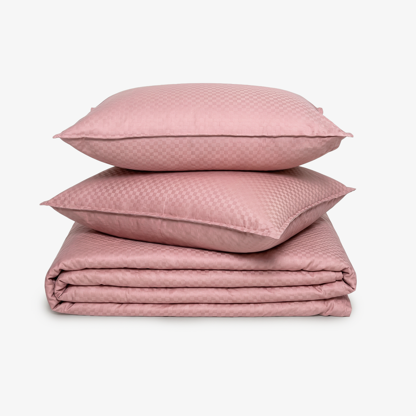 Zeries Egyptian Cotton Jacquard Bedsheets With 2 Pillow Cases & 2 Cushion Covers - Petal