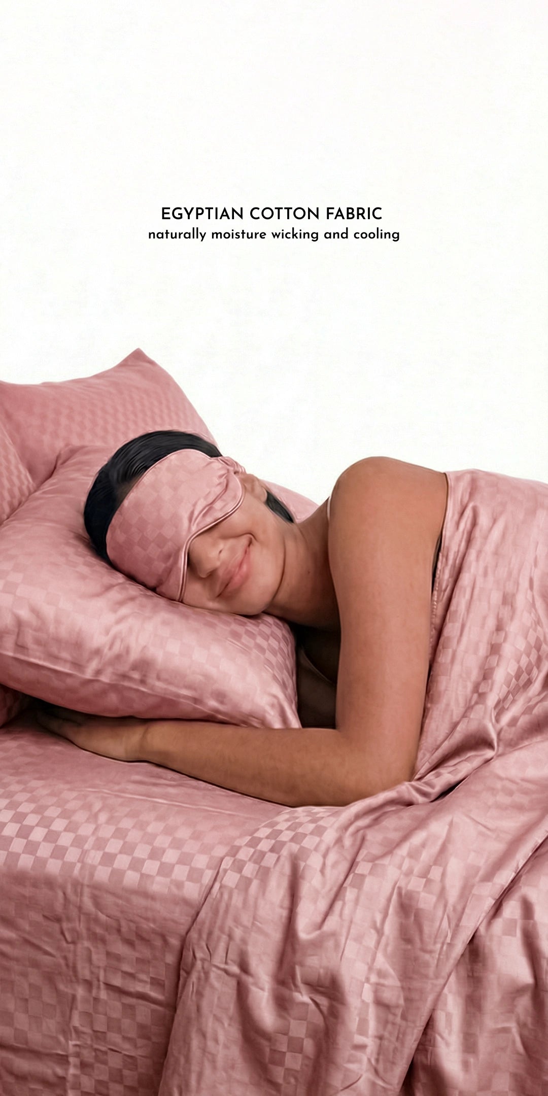 Zeries Egyptian Cotton Jacquard Bedsheets With 2 Pillow Cases & 2 Cushion Covers - Petal