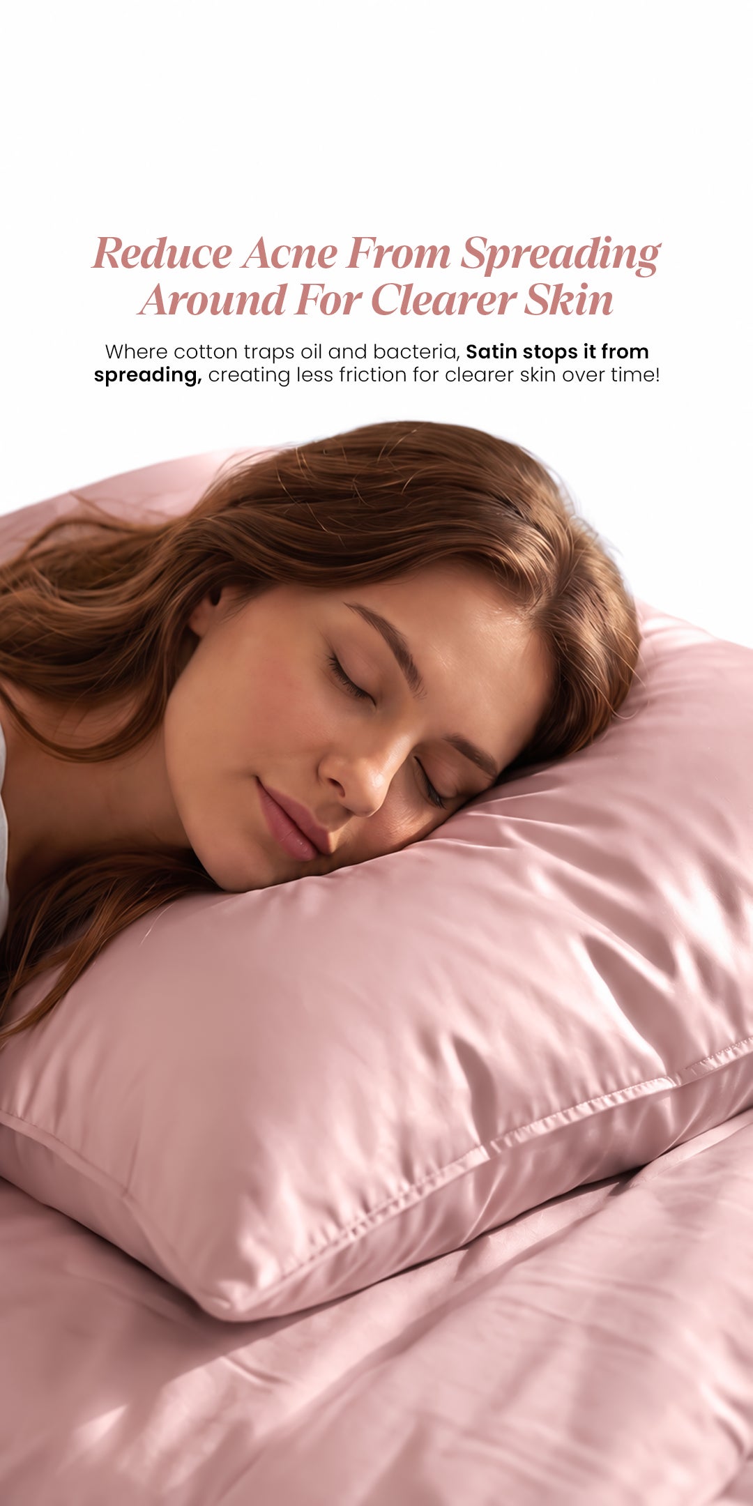 Zarf Glazed Charmeuse Satin Acne-Reducing Pillow Cover - Orchid