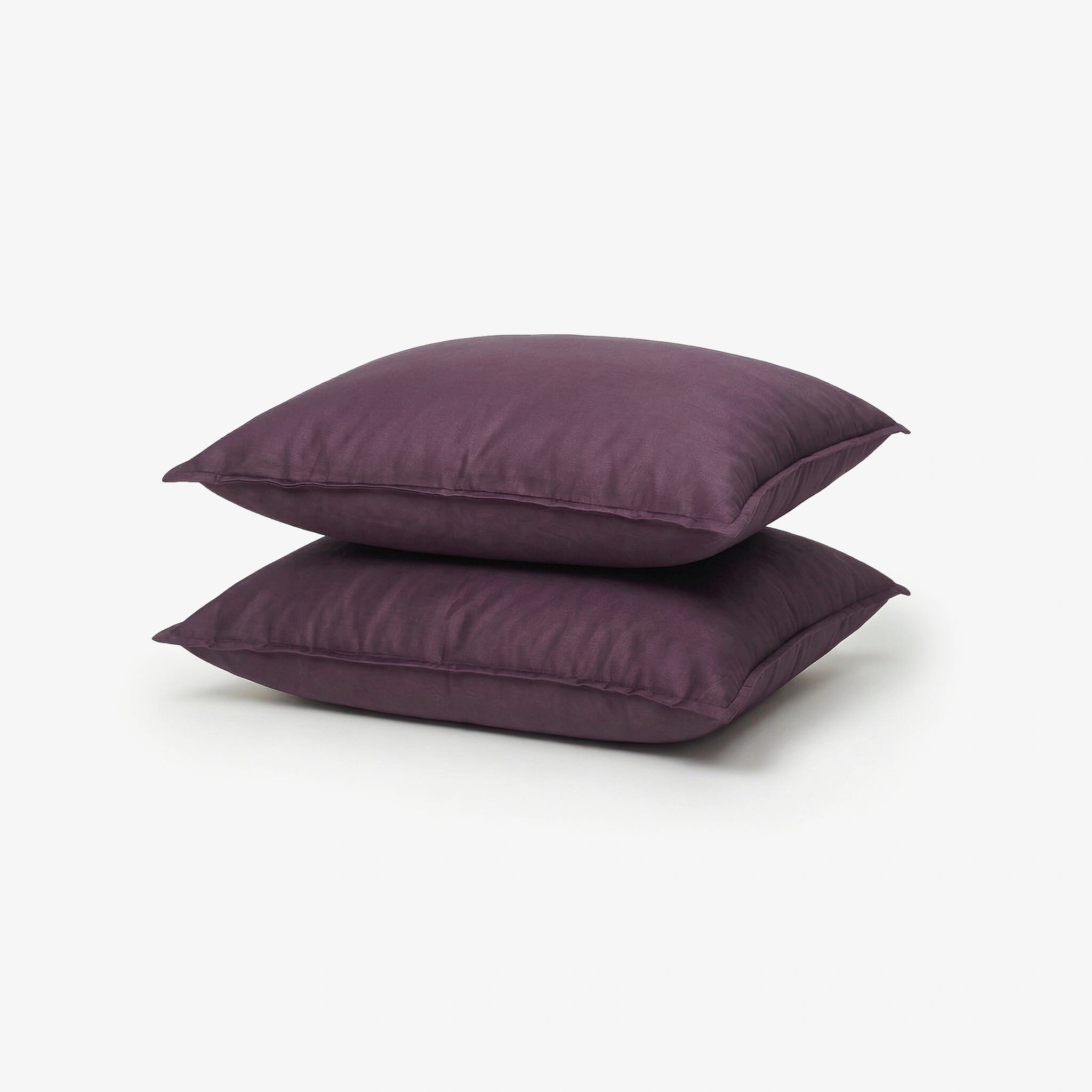 Egyptian Cotton Cushion Covers- Set Of 2 - Plum