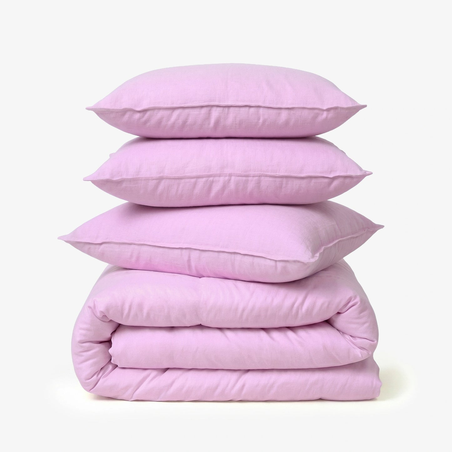 Linen Blend AC Comforter With 2 Pillow Cases and 1 Breakfast Pillow - Promenade