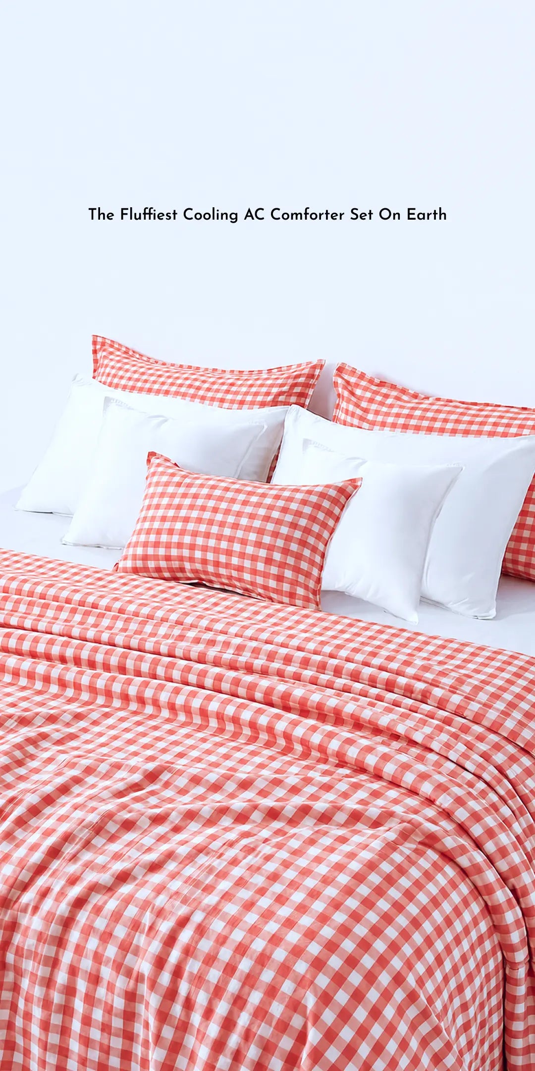Linen Blend AC Comforter With 2 Pillow Cases and 1 Breakfast Pillow For Single Size Bed- Rosabelle