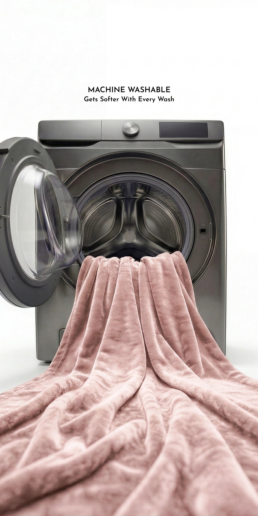 Zarf Ultra-Warm Luxury Winter Blanket With Two Cushion Covers - Roseate