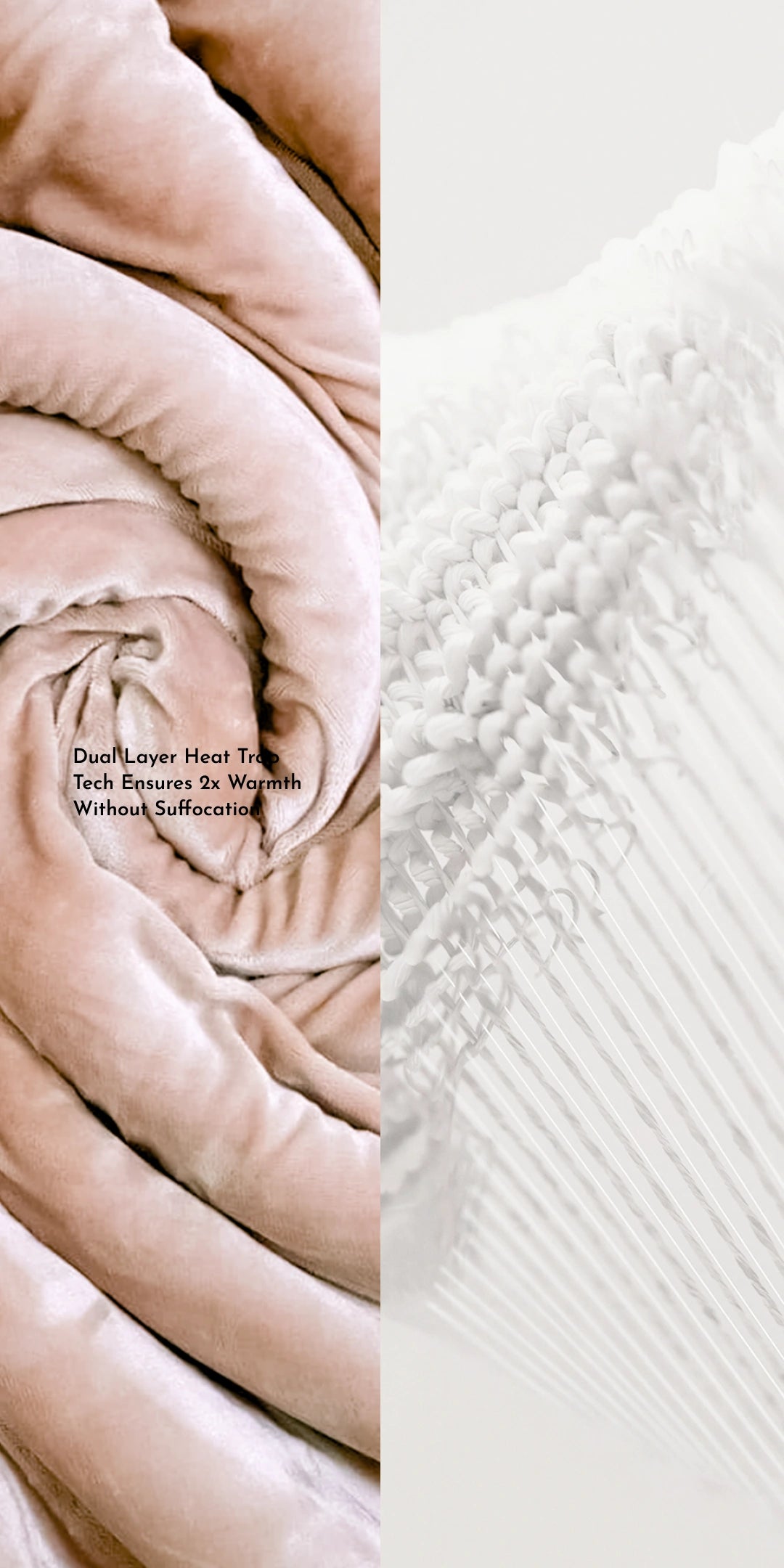 Zarf Ultra-Warm Luxury Winter Blanket With Two Cushion Covers - Roseate