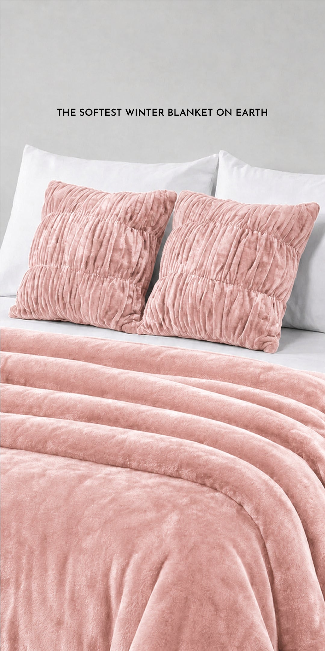 ZARF Ultra-Warm Luxury Winter Blanket For Single Size Bed - Roseate