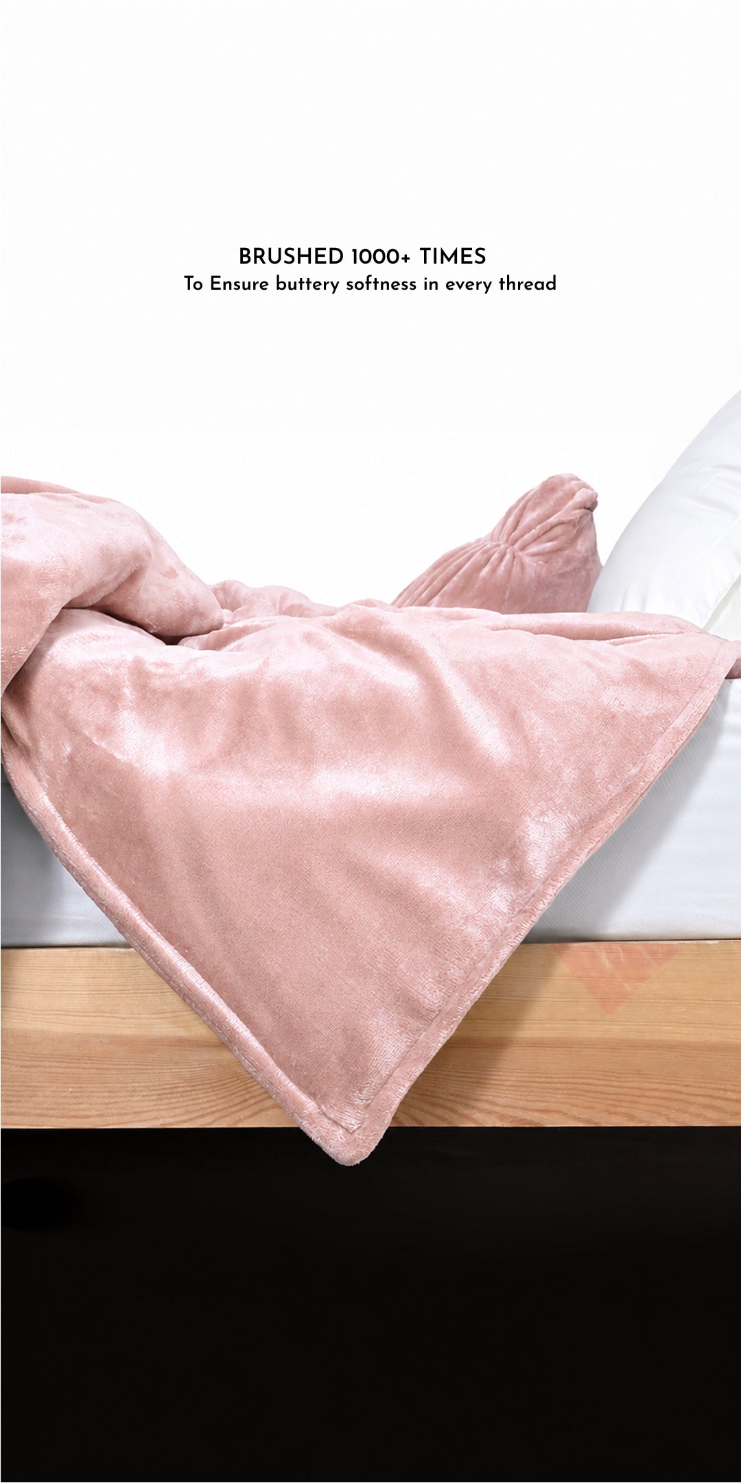 ZARF Ultra-Warm Luxury Winter Blanket For Single Size Bed - Roseate
