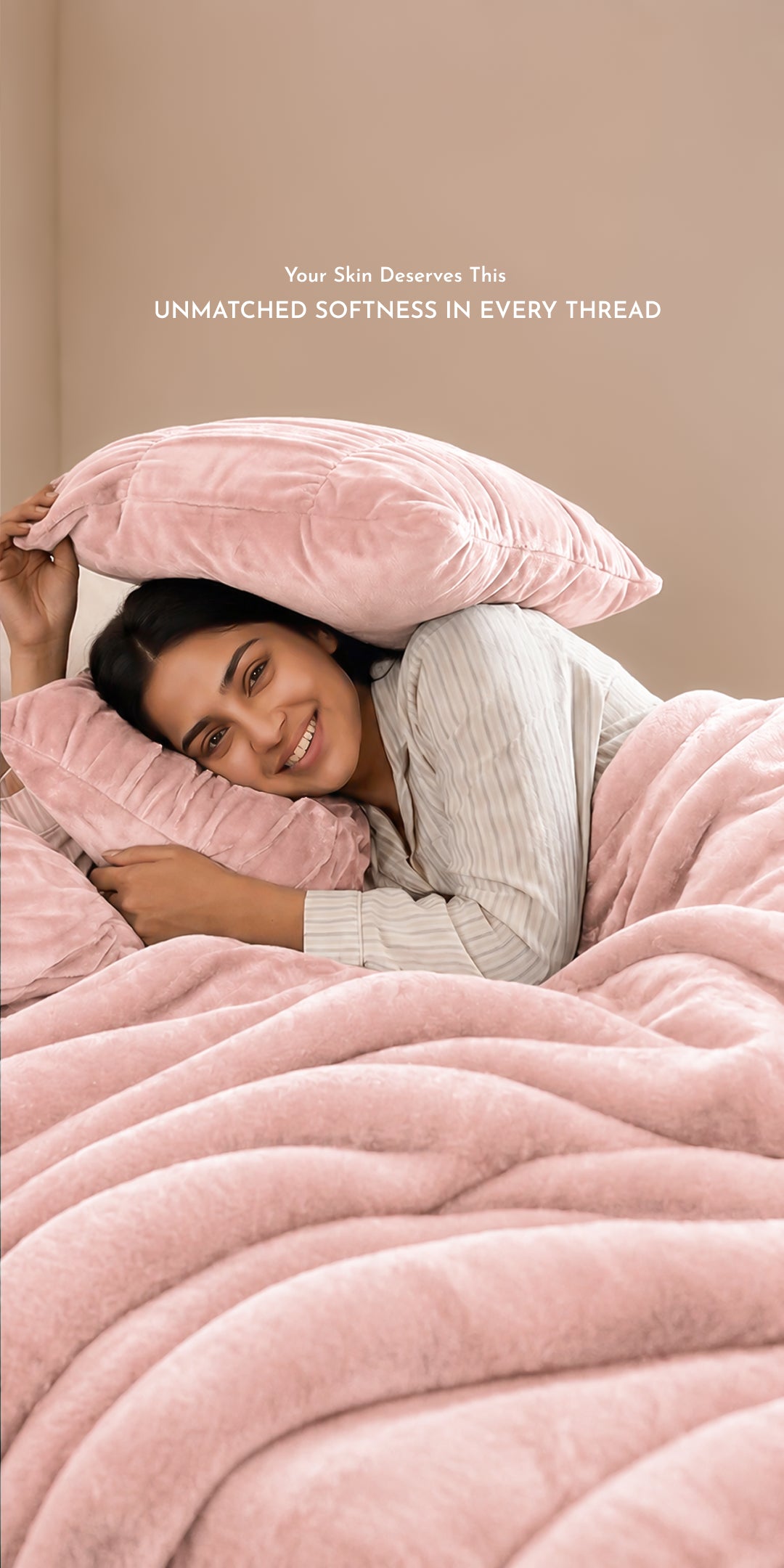 ZARF Ultra-Warm Luxury Winter Blanket For Single Size Bed - Roseate