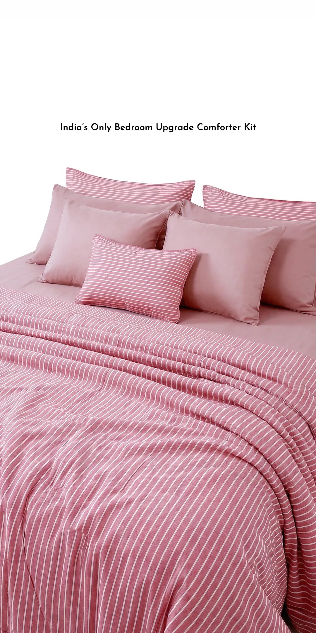 Zarf Linen Blend Bedding Set Of 9 - Sero