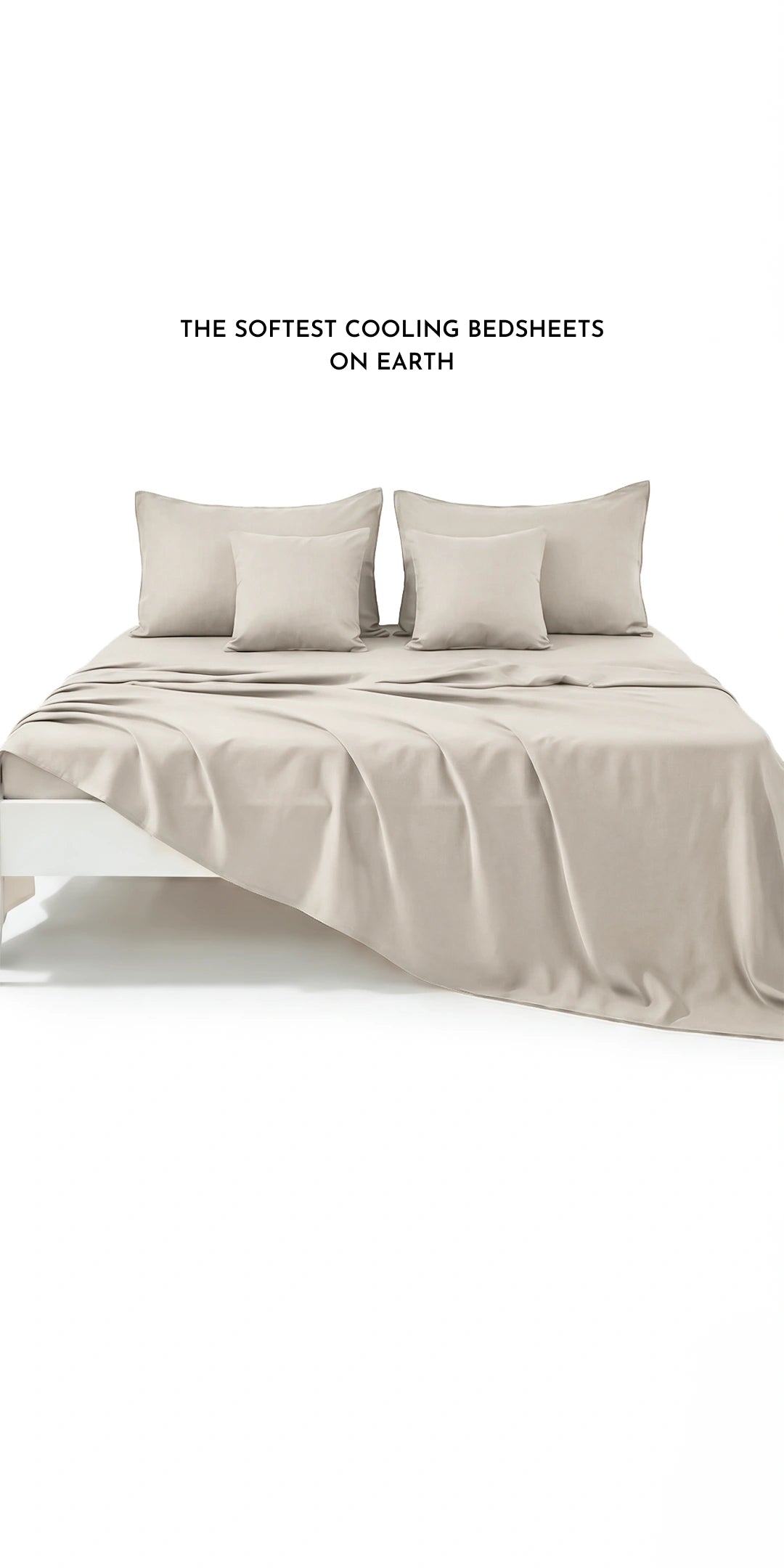 Zeries Egyptian Cotton Bedsheets With 2 Pillow Cases & 2 Cushion Covers - Shell