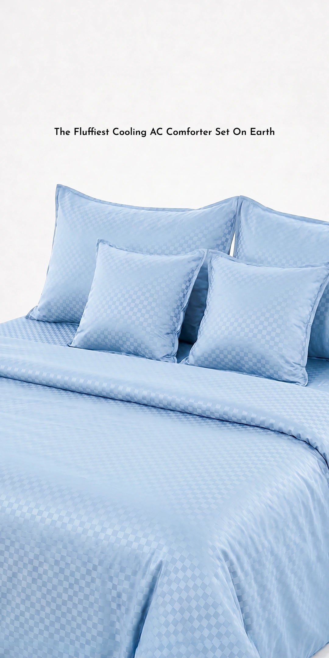 ZARF Egyptian Cotton Comforter With 2 Pillowcases & 2 Cushion Covers - Sienna