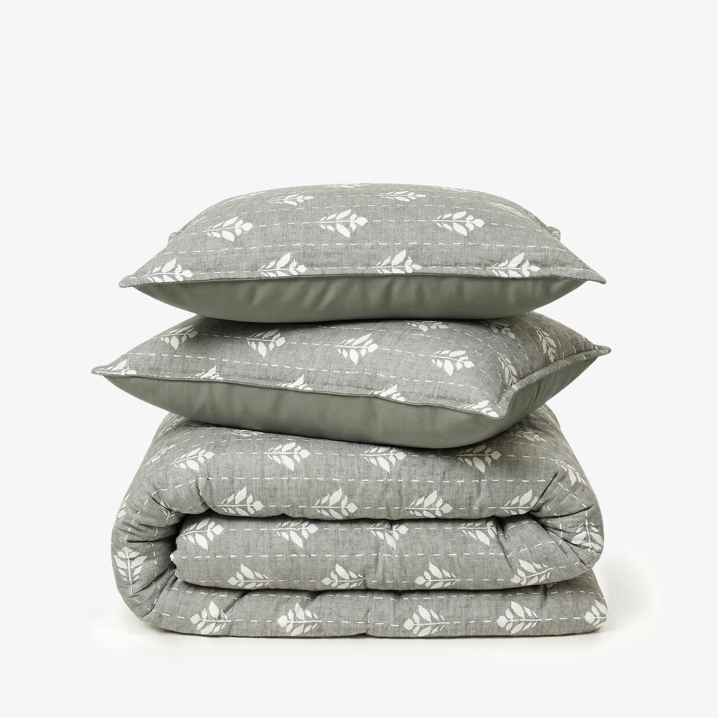 Zarf California King Size Plush Cotton AC Blanket With 2 Pillow Cases - Snowshade