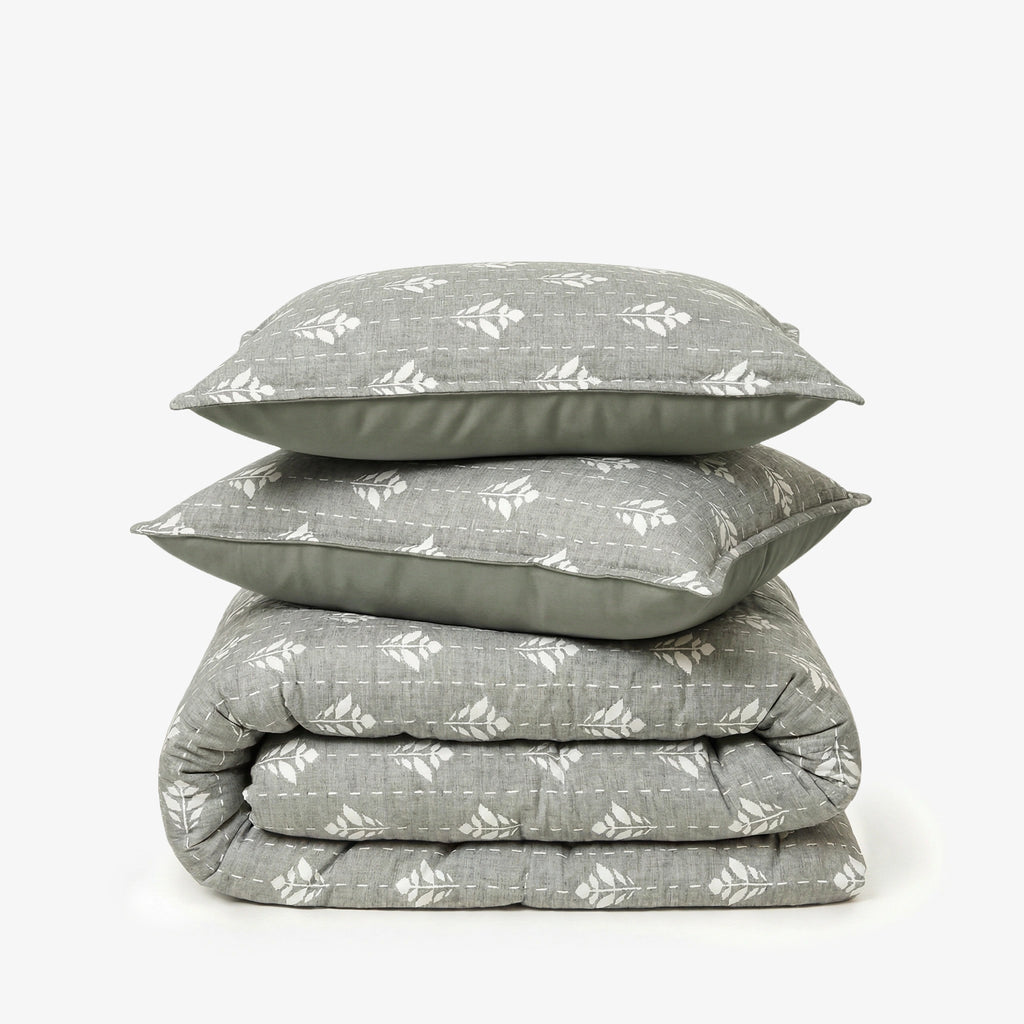 Zarf California King Size Plush Cotton AC Blanket With 2 Pillow Cases - Snowshade