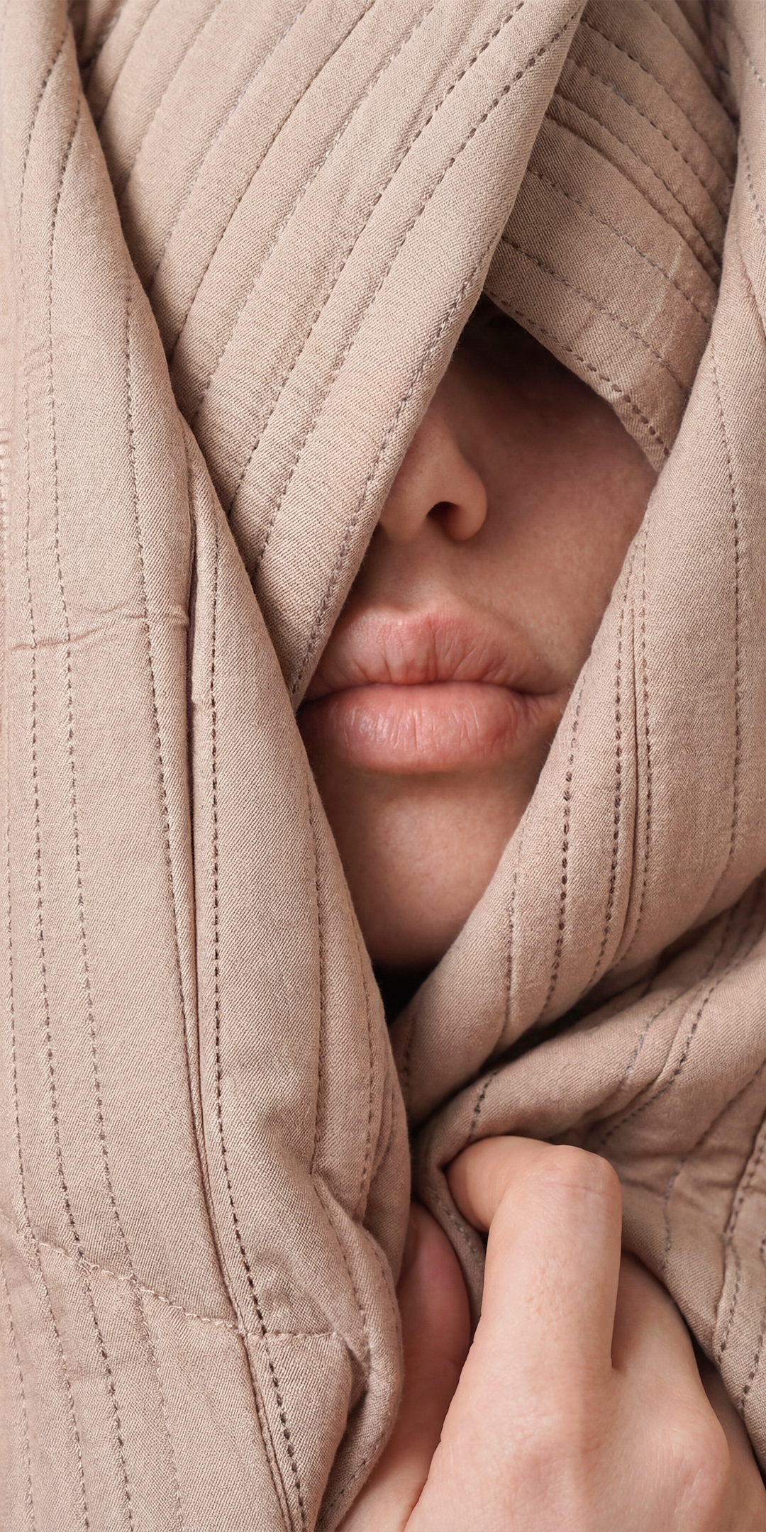 Zarf California King Size AC Comforters With 2 Pillow Cases & 2 Cushion Covers - Tan