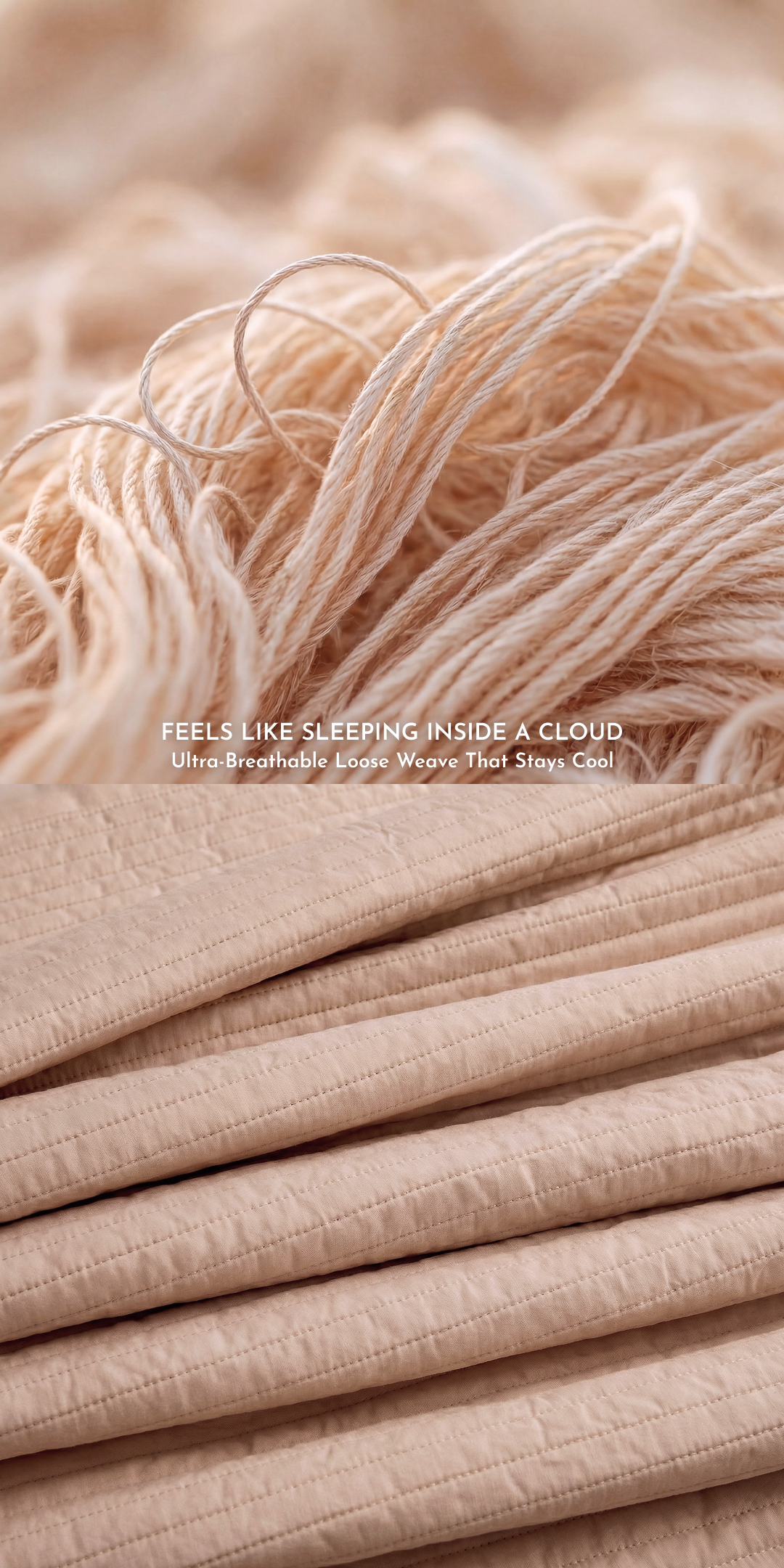 Zarf California King Size AC Comforters With 2 Pillow Cases & 2 Cushion Covers - Tan