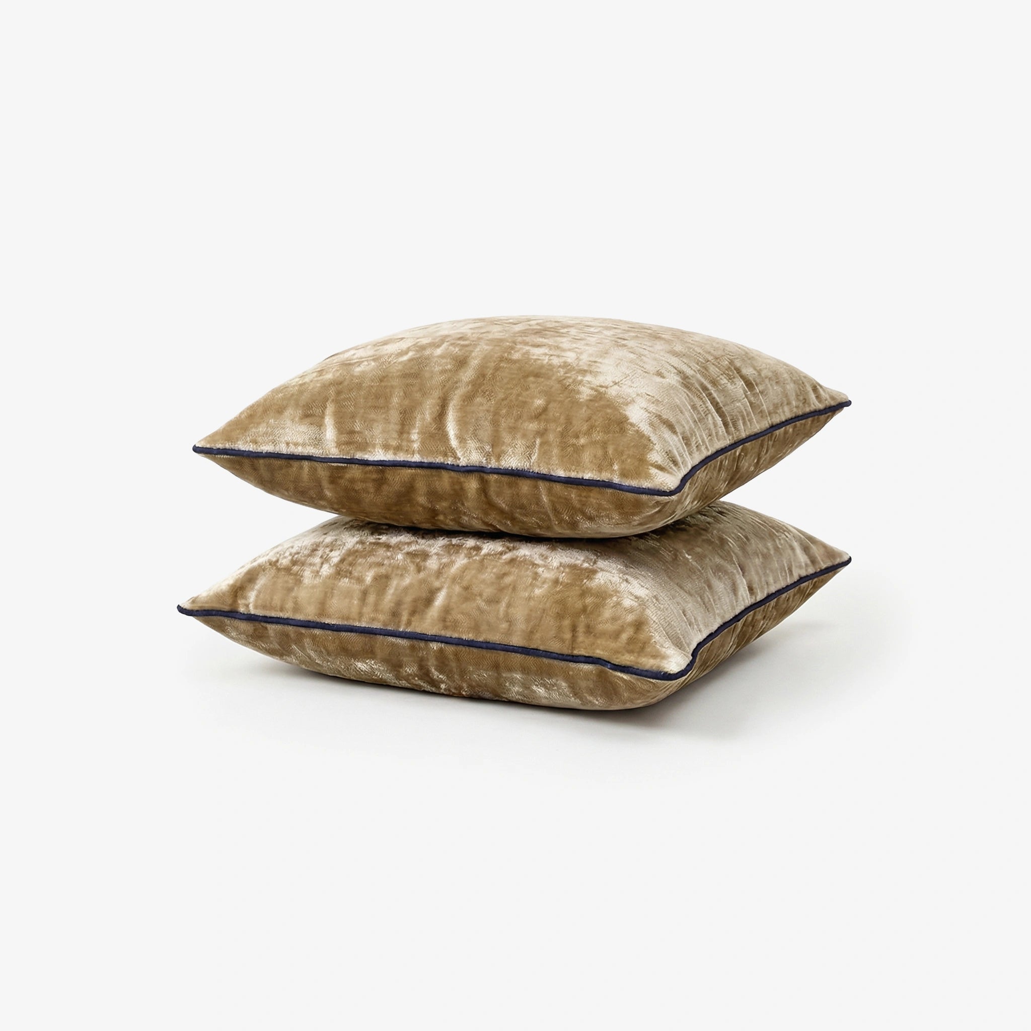 AC Blanket Cushion Covers-Set of 2 - Taupe