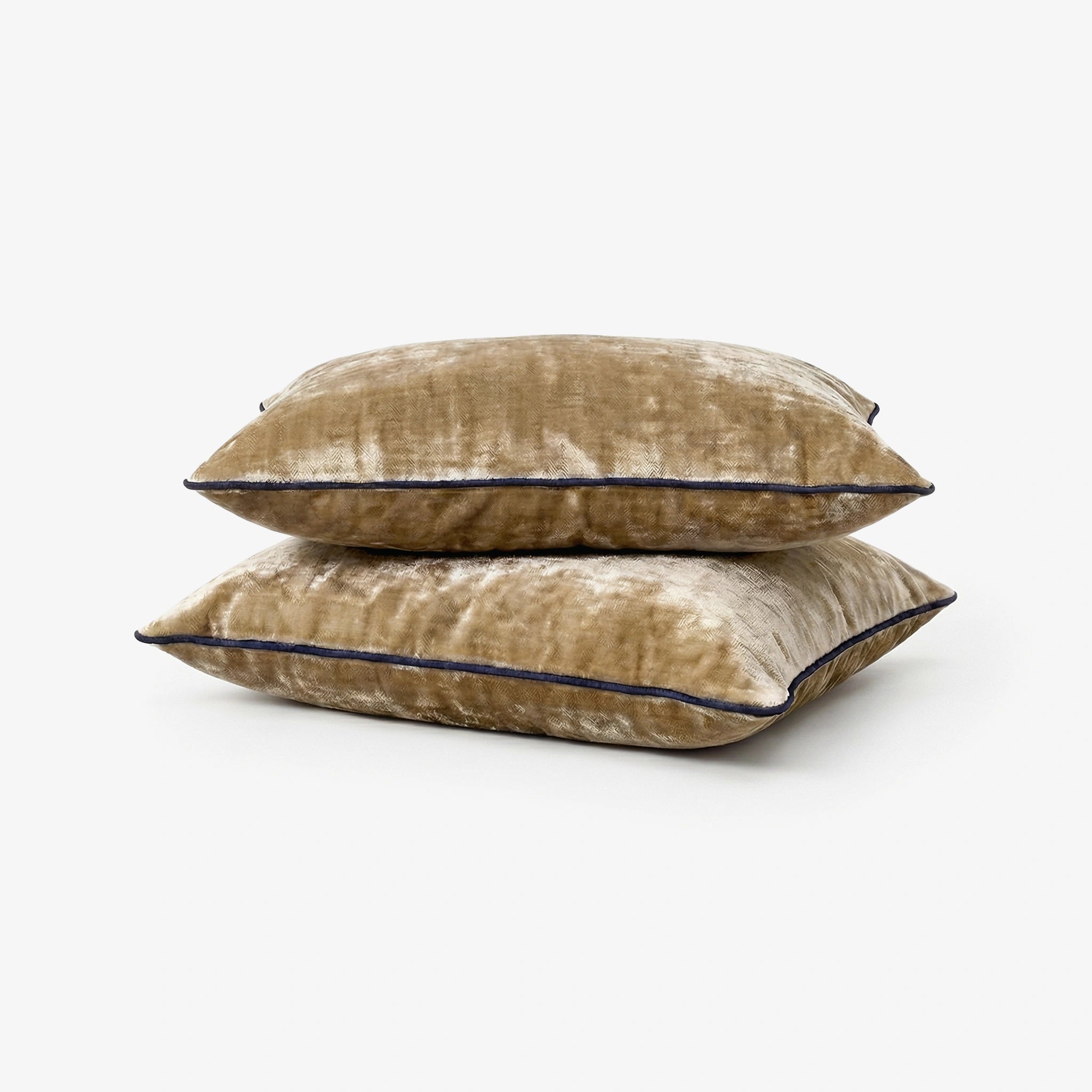 Premium Velvet Pillow Covers- Set Of 2 - Taupe