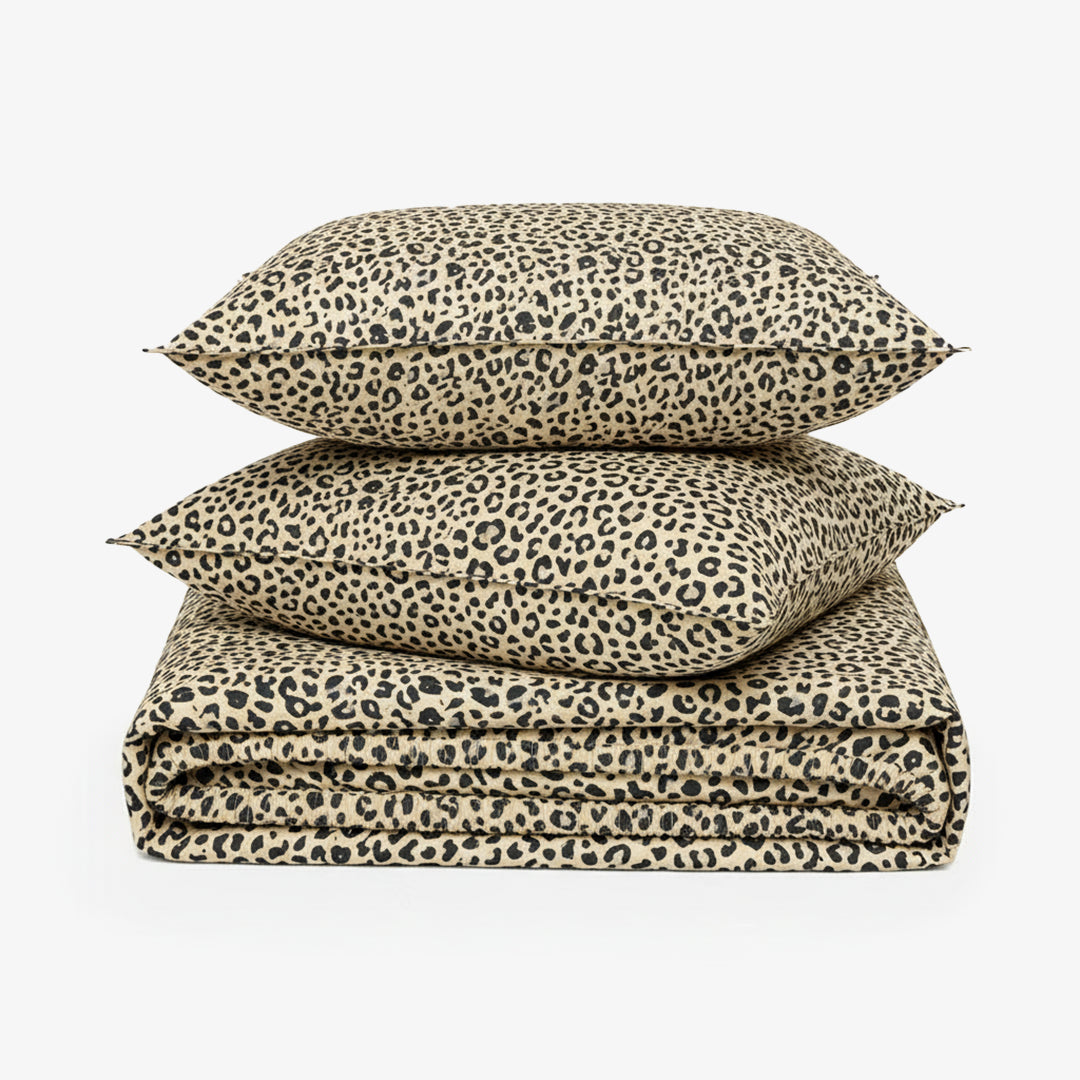 ZERIES PERCALE WEAVE EGYPTIAN COTTON FITTED BEDSHEET WITH 2 PILLOW CASES - Tavira