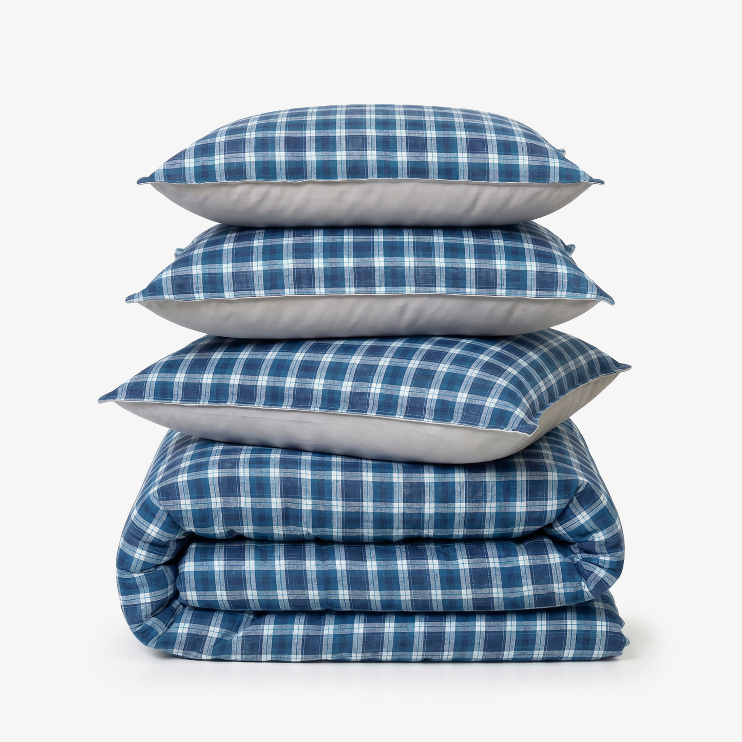 Linen Blend AC Comforter With 2 Pillow Cases and 1 Breakfast Pillow For Single Size Bed - Texon