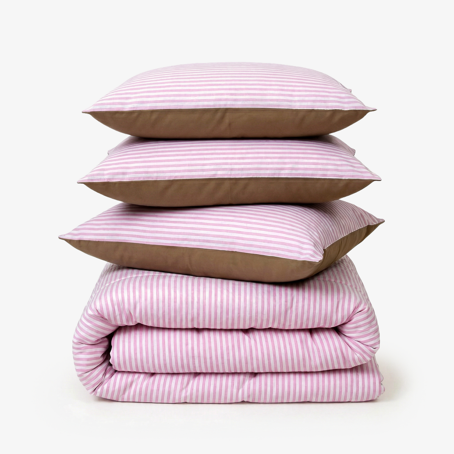 Linen Blend AC Comforter With 2 Pillow Cases and 1 Breakfast Pillow - Trosa