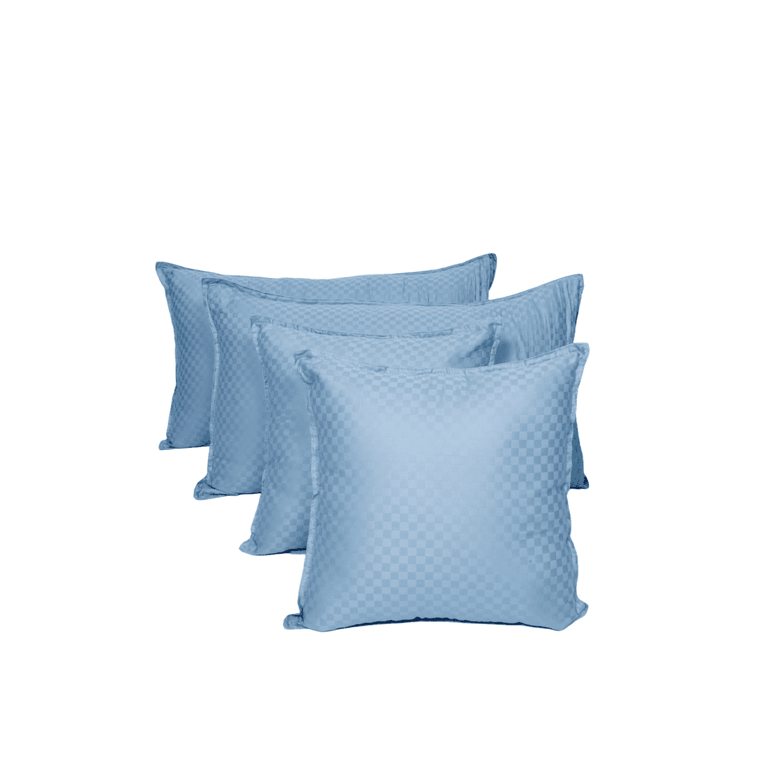 Zeries Egyptian Cotton Jacquard Bedsheets With 2 Pillow Cases & 2 Cushion Covers - Sienna