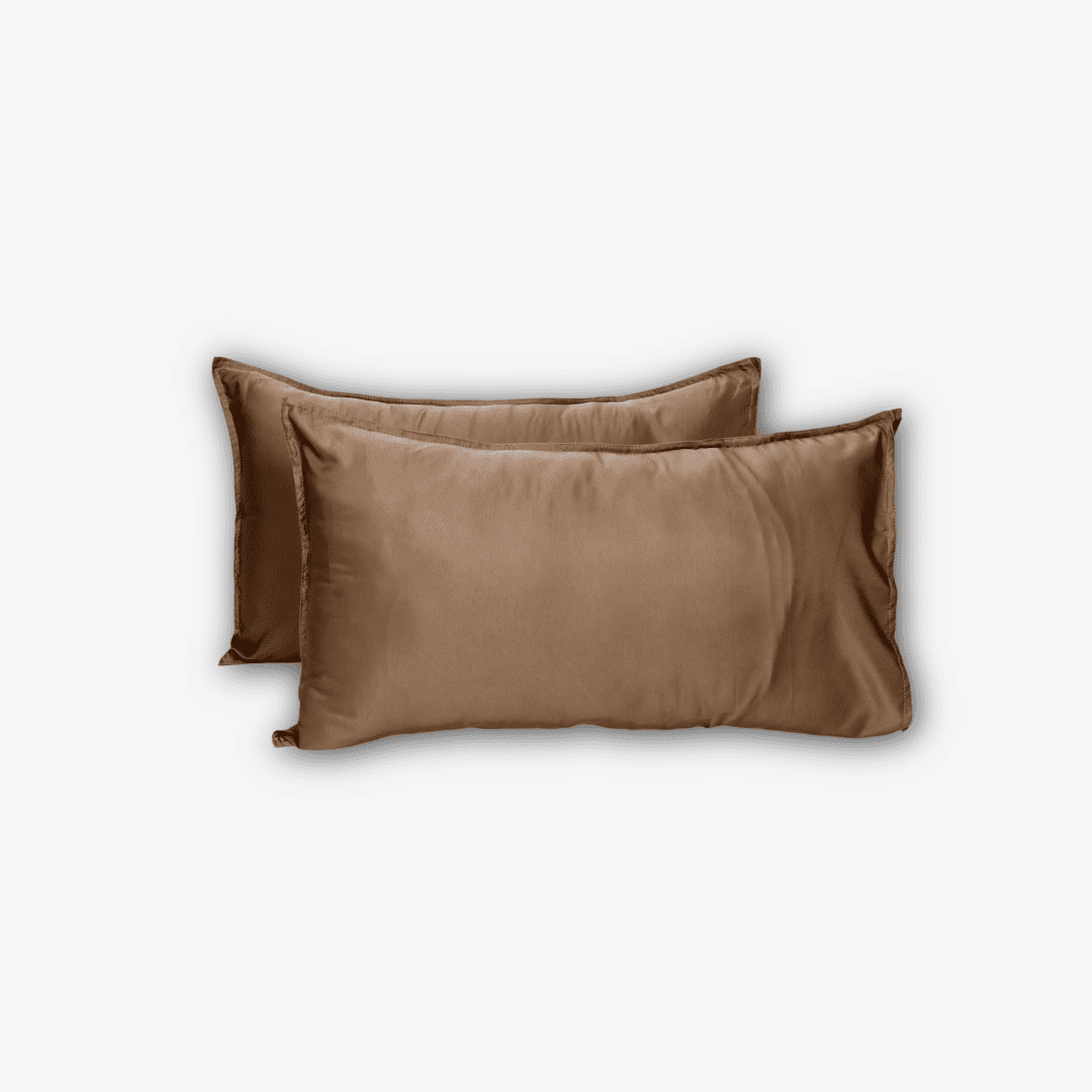 Italian Weave Pillow Covers- Set Of 2 - Caramel