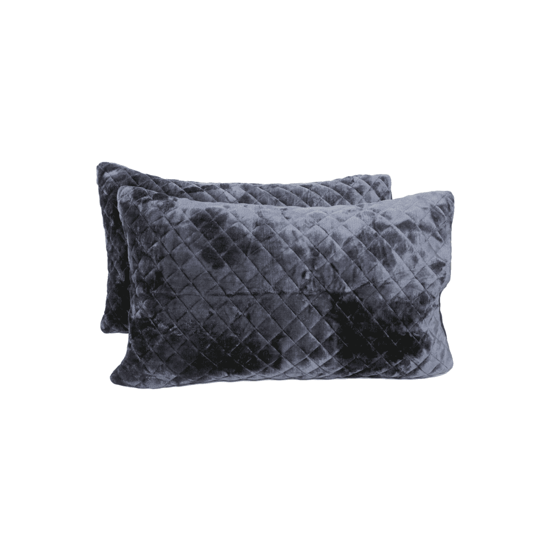 Zarf Linen Blend Bedding Set Of 9 - Tempest