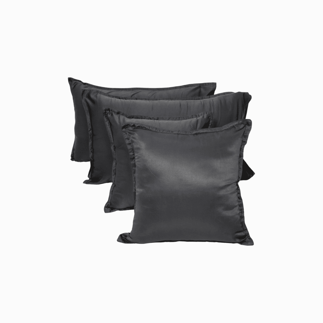 Zarf Linen Blend Bedding Set Of 9 - Tempest