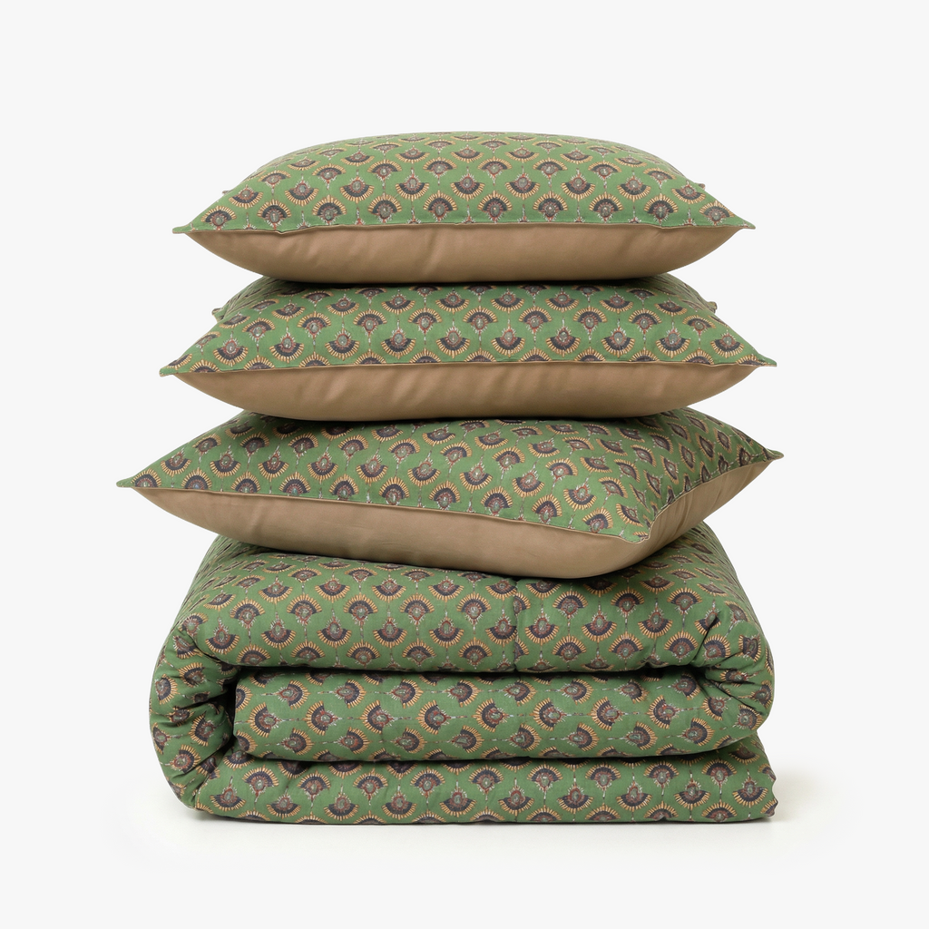 ZARF Reversible Baby Size Quilt With 1 Pillowcase - Vanya