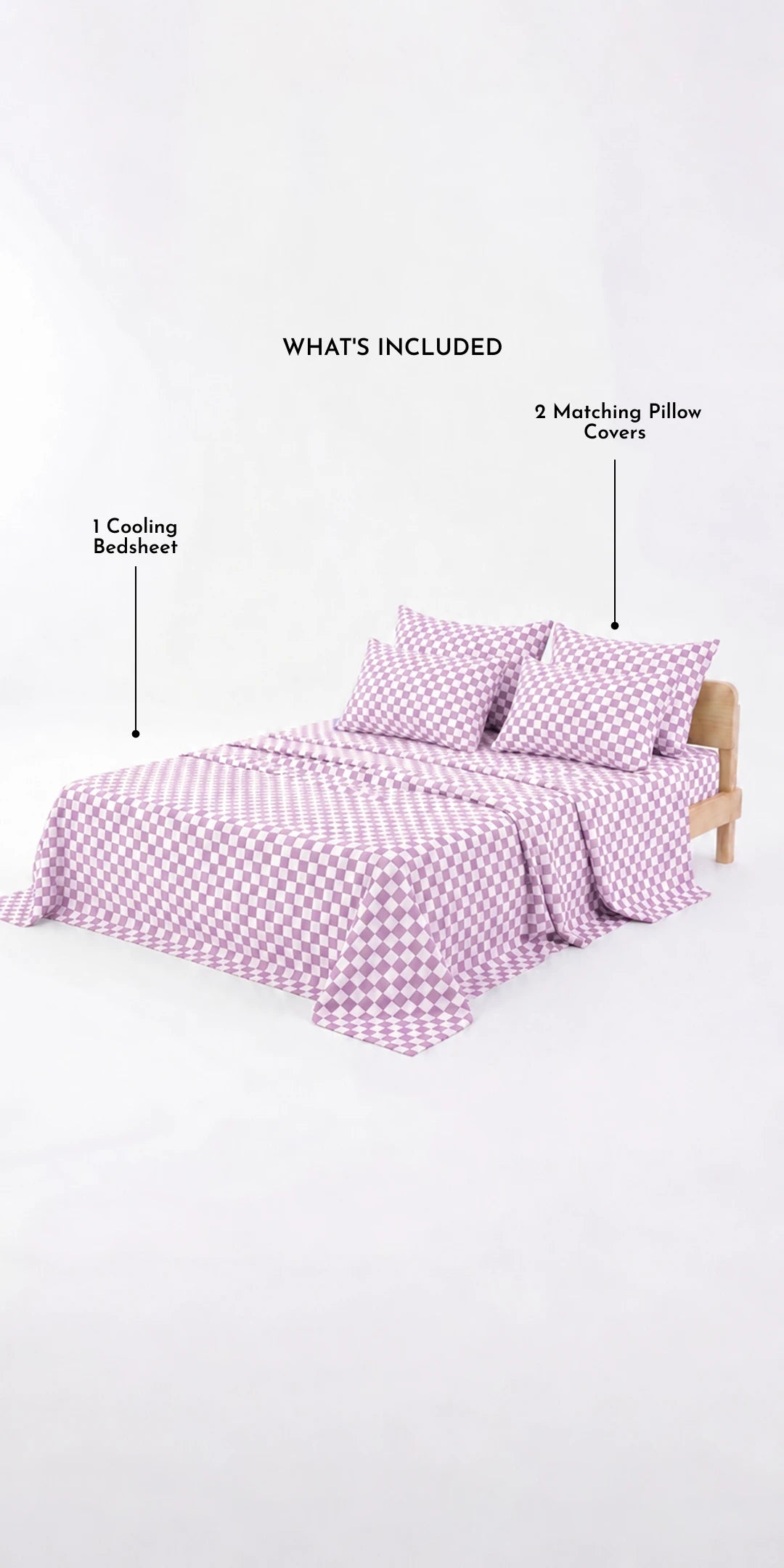 ZERIES PERCALE WEAVE EGYPTIAN COTTON BEDSHEET WITH 4 PILLOW CASES - Wexford