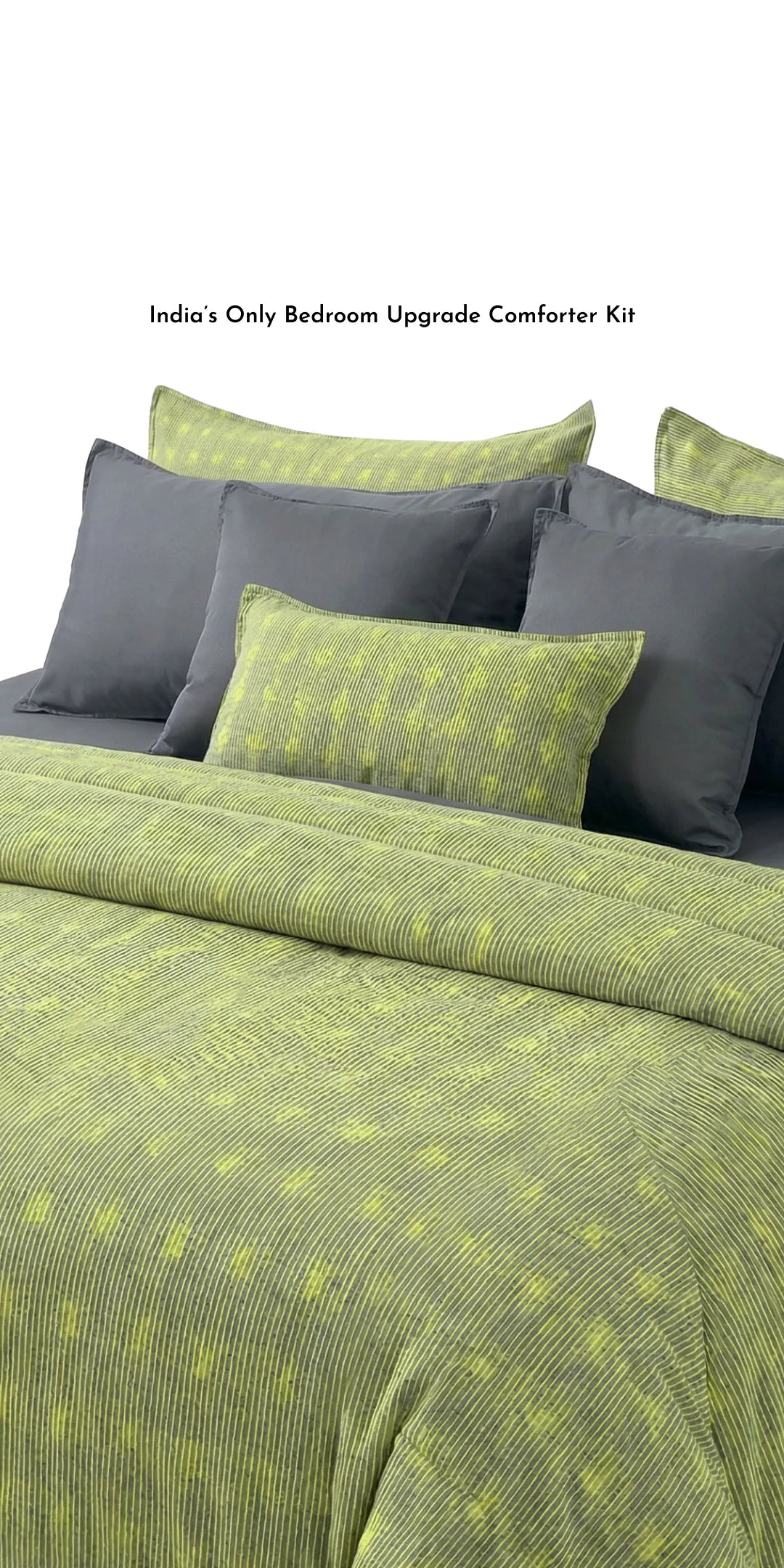 Zarf Linen Blend Bedding Set Of 9 - Vireo