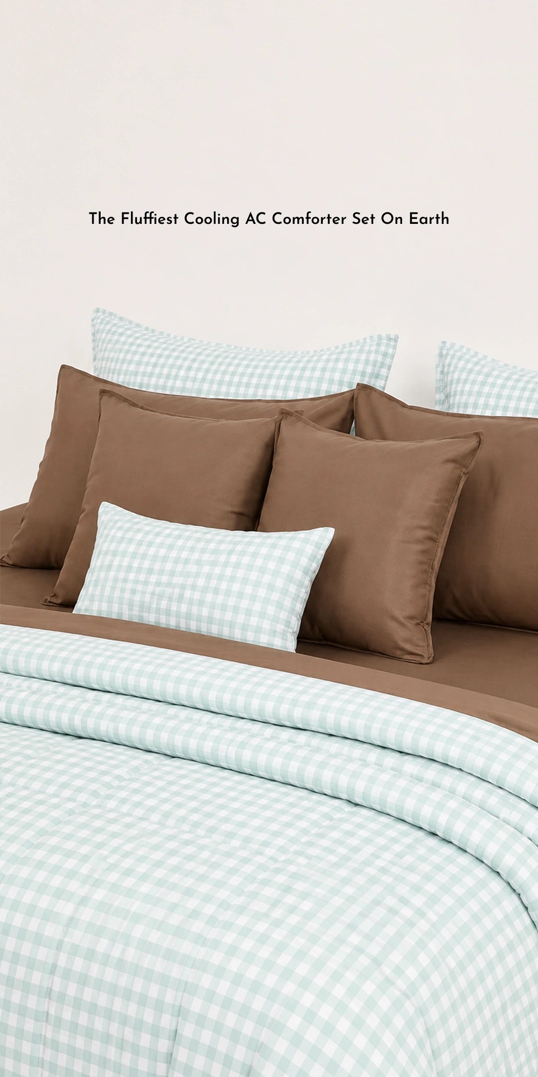 Linen Blend AC Comforter With 2 Pillow Cases and 1 Breakfast Pillow - Westbrook