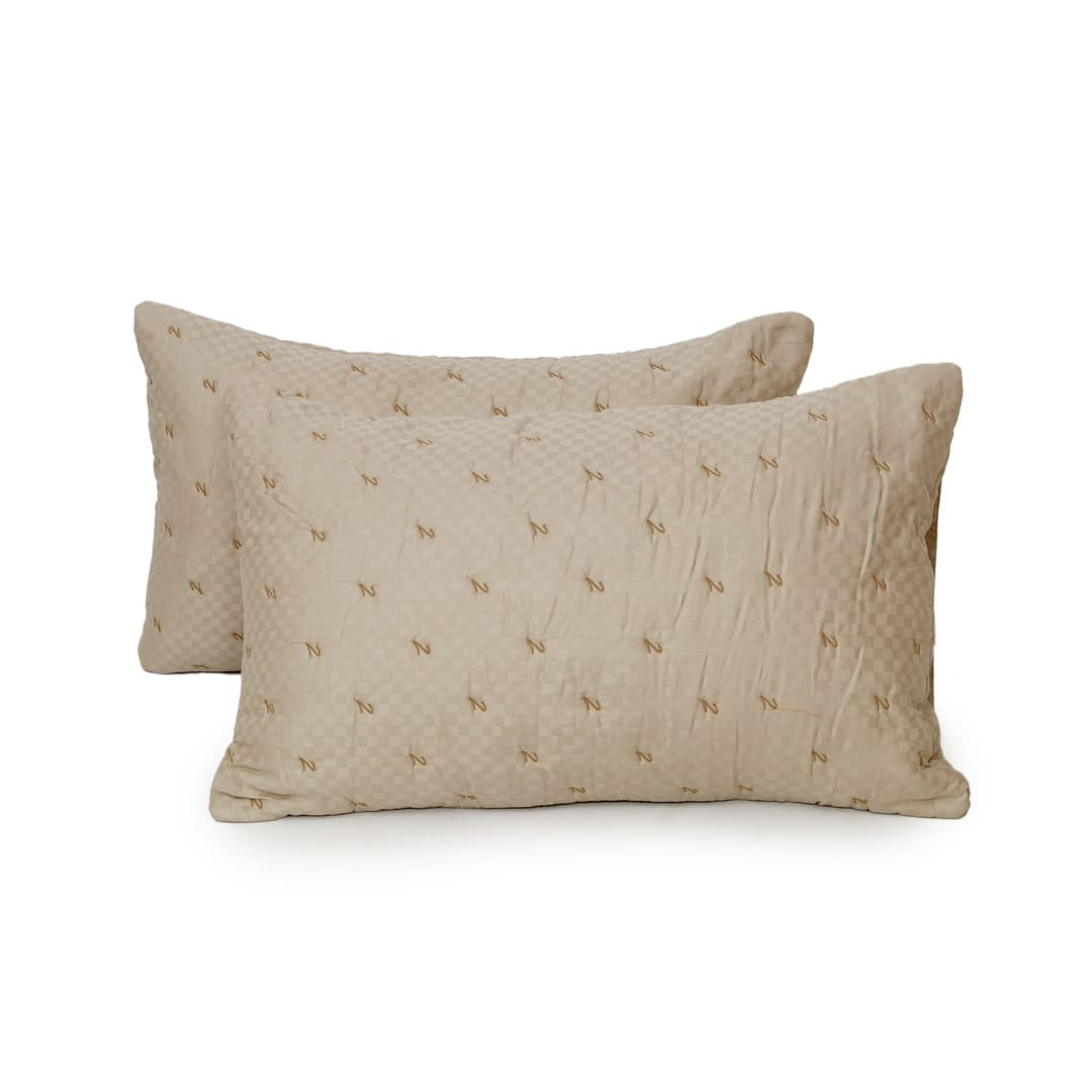 Zarf Luxe Bedding Set Of 9 - Sterling